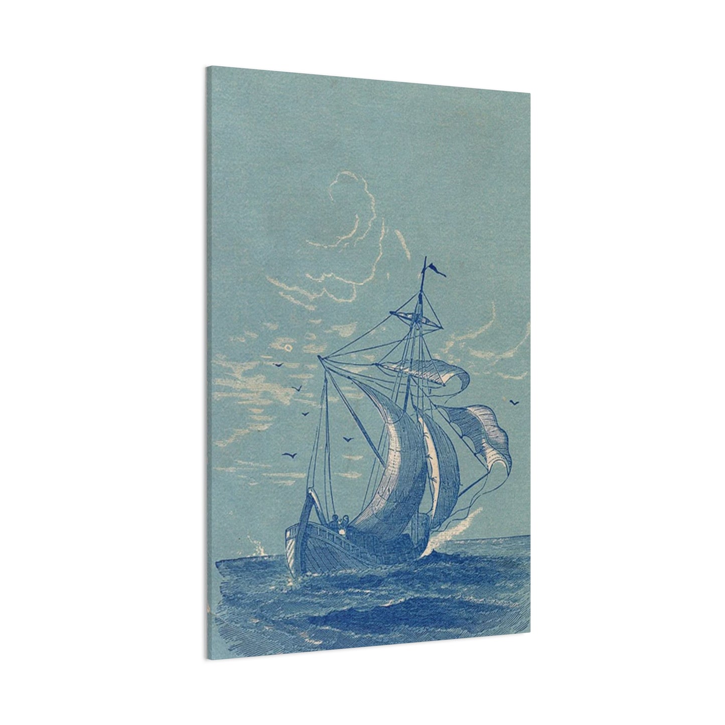 Ship Sailing In Sea Wall Art & Canvas Prints