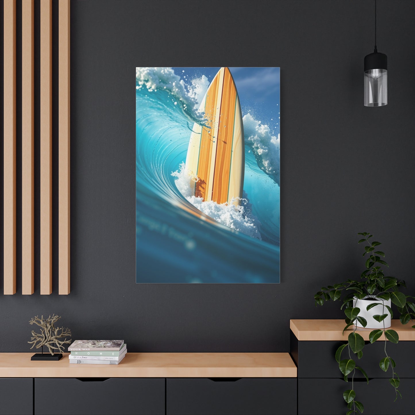Azure Crest Masterpiece Wall Art & Canvas Print