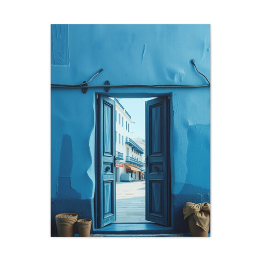 Blue and White Art Supreme Canvas Wall Art & Canvas Print