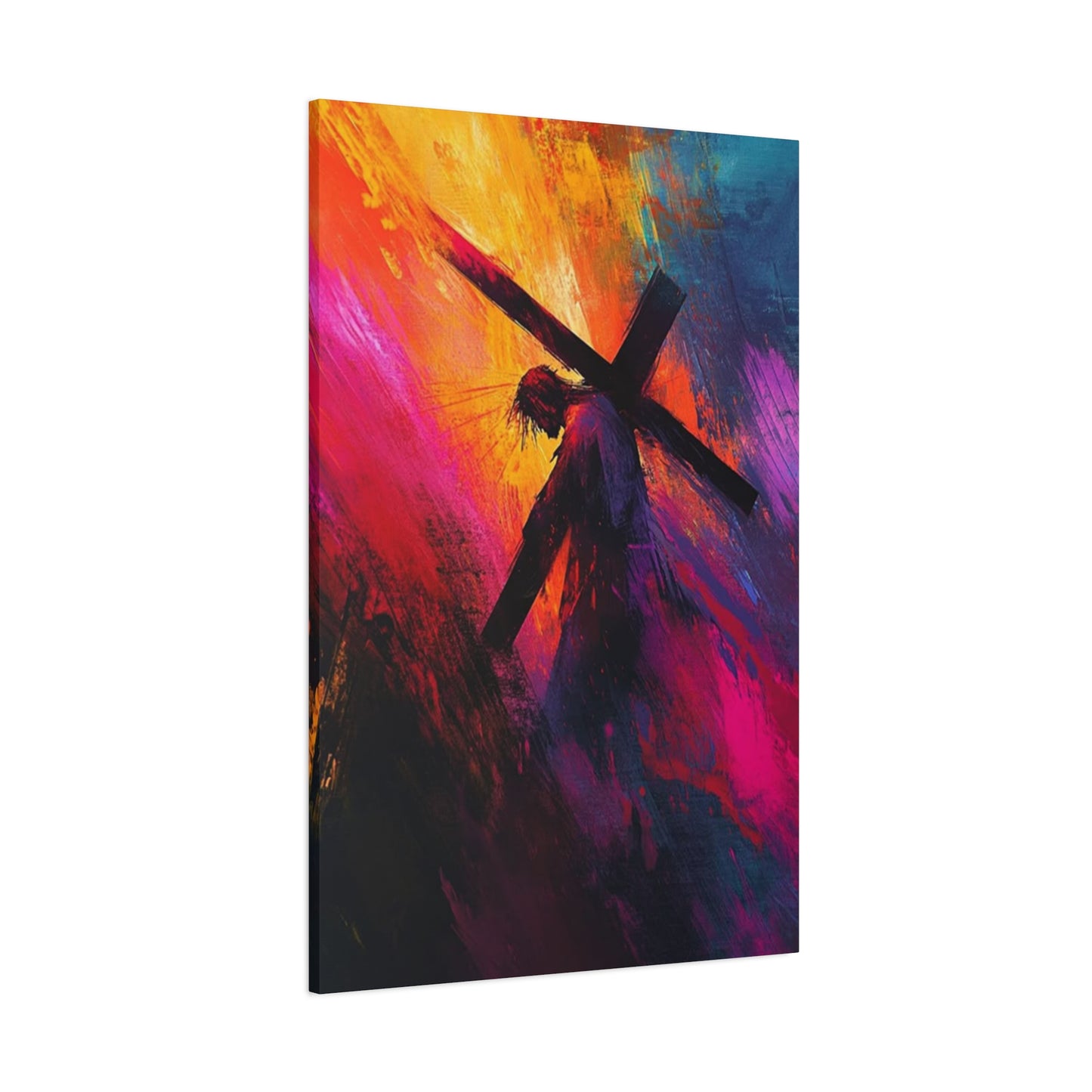 Abstract Jesus Caring Cross Wall Art & Canvas Prints