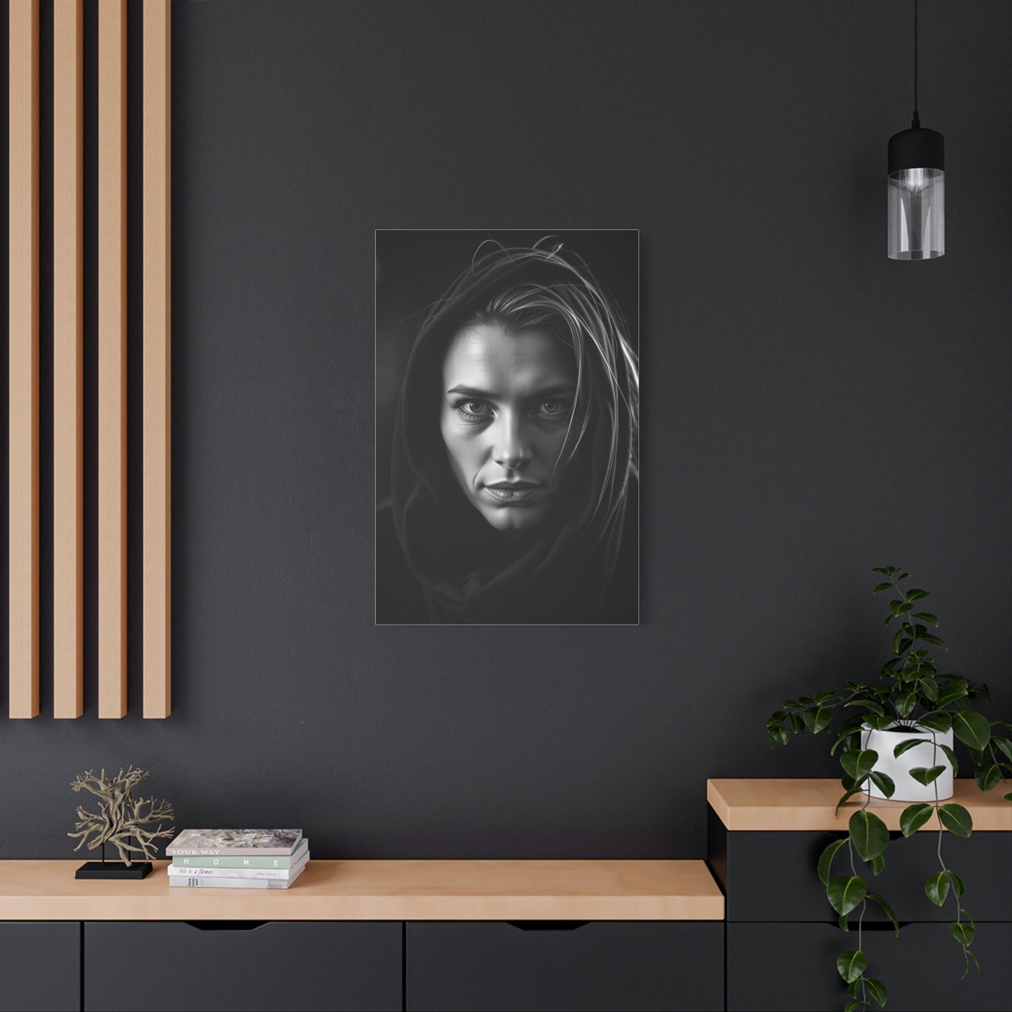 Bespoke Ebony Ivory Tableau Wall Art & Canvas Print