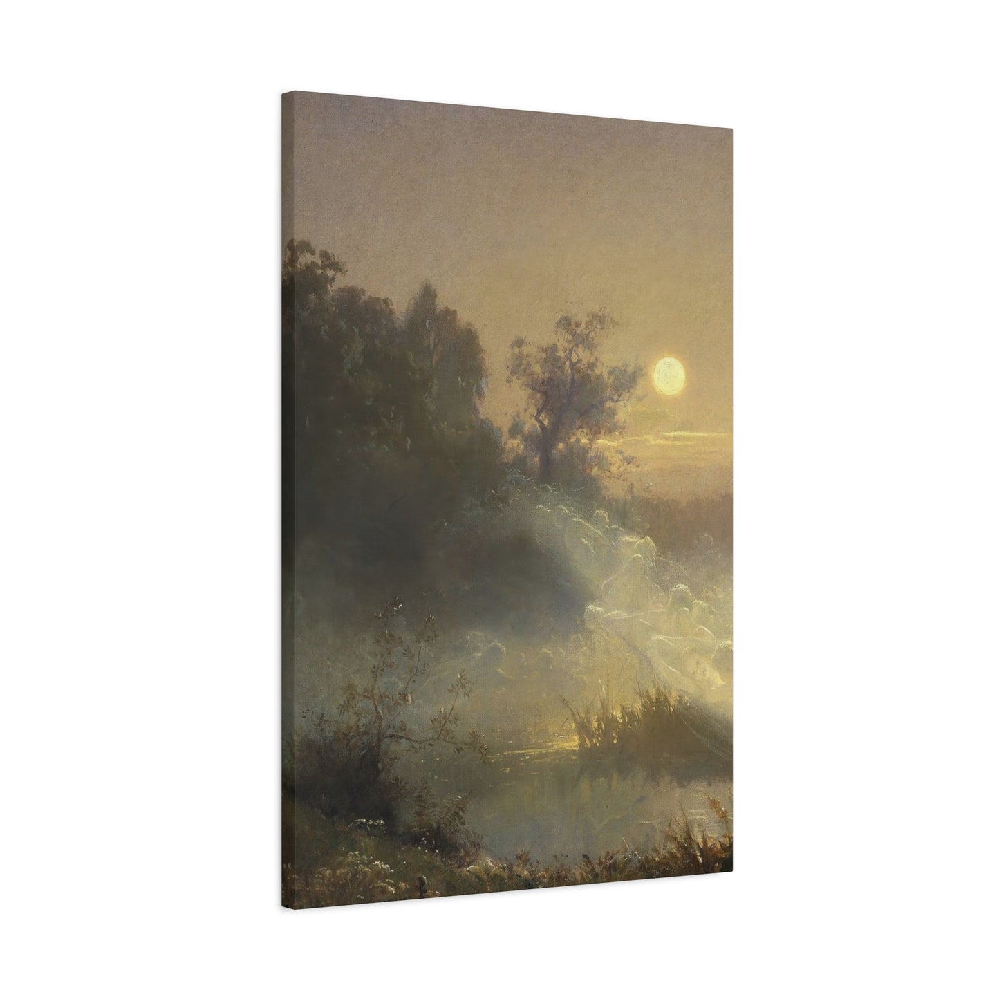 Dark Foggy Moonlit Wall Art & Canvas Prints