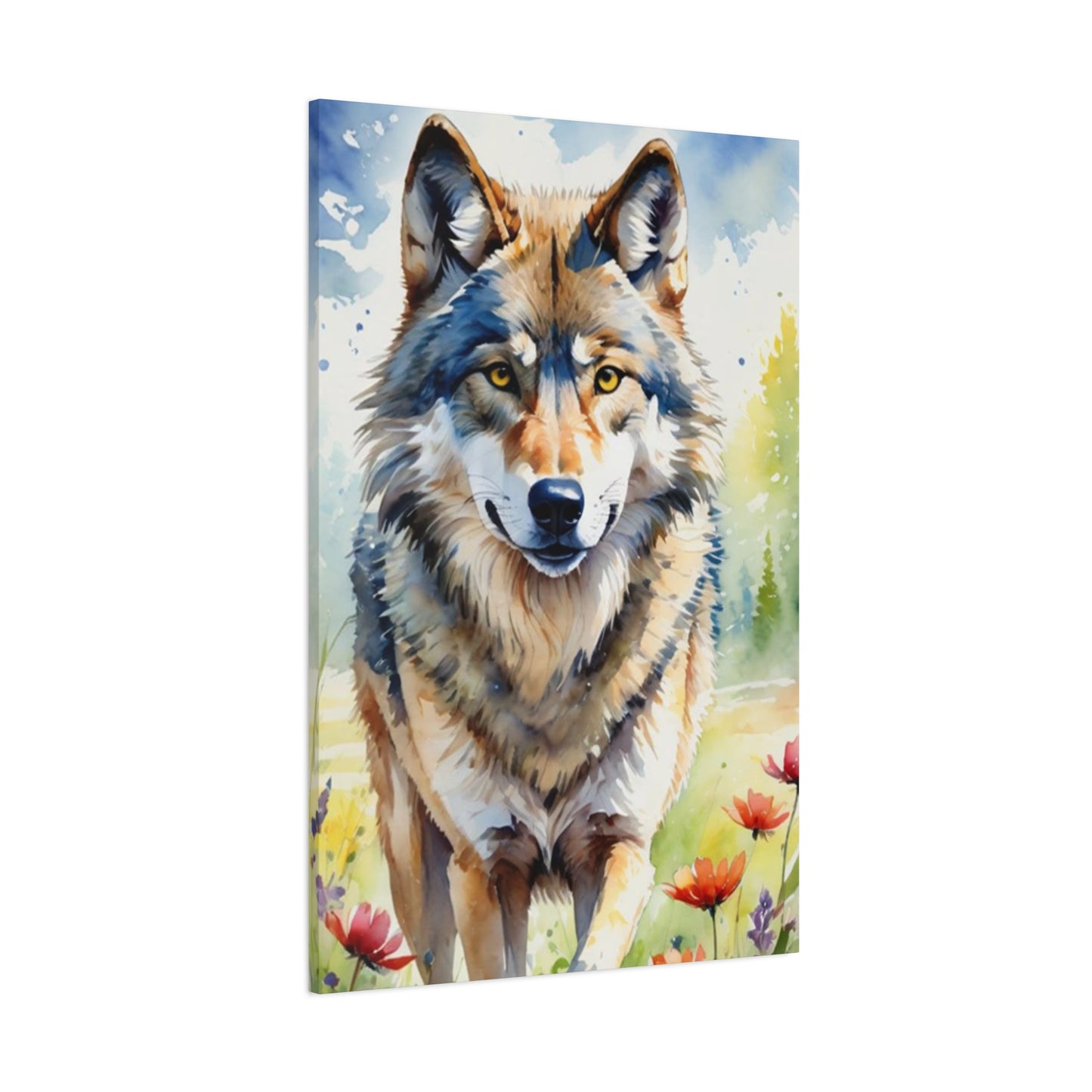 Wild Wolf Painting Wall Art & Canvas Prints