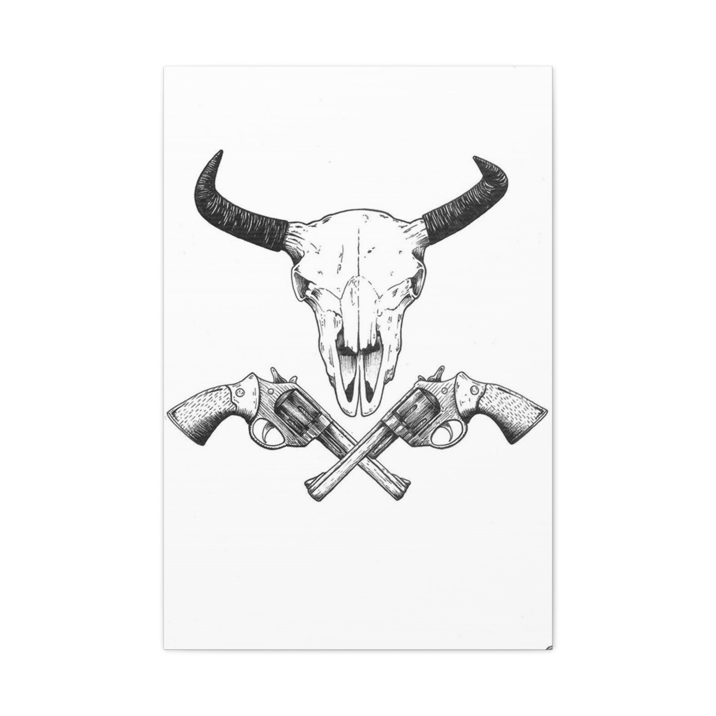 Gun Sketch Wall Art & Canvas Prints