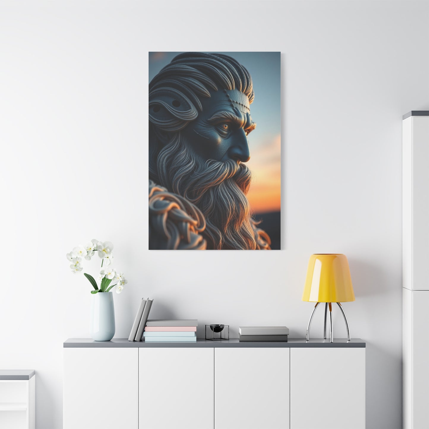 Silvery Elegance Canvas Wall Art & Canvas Print