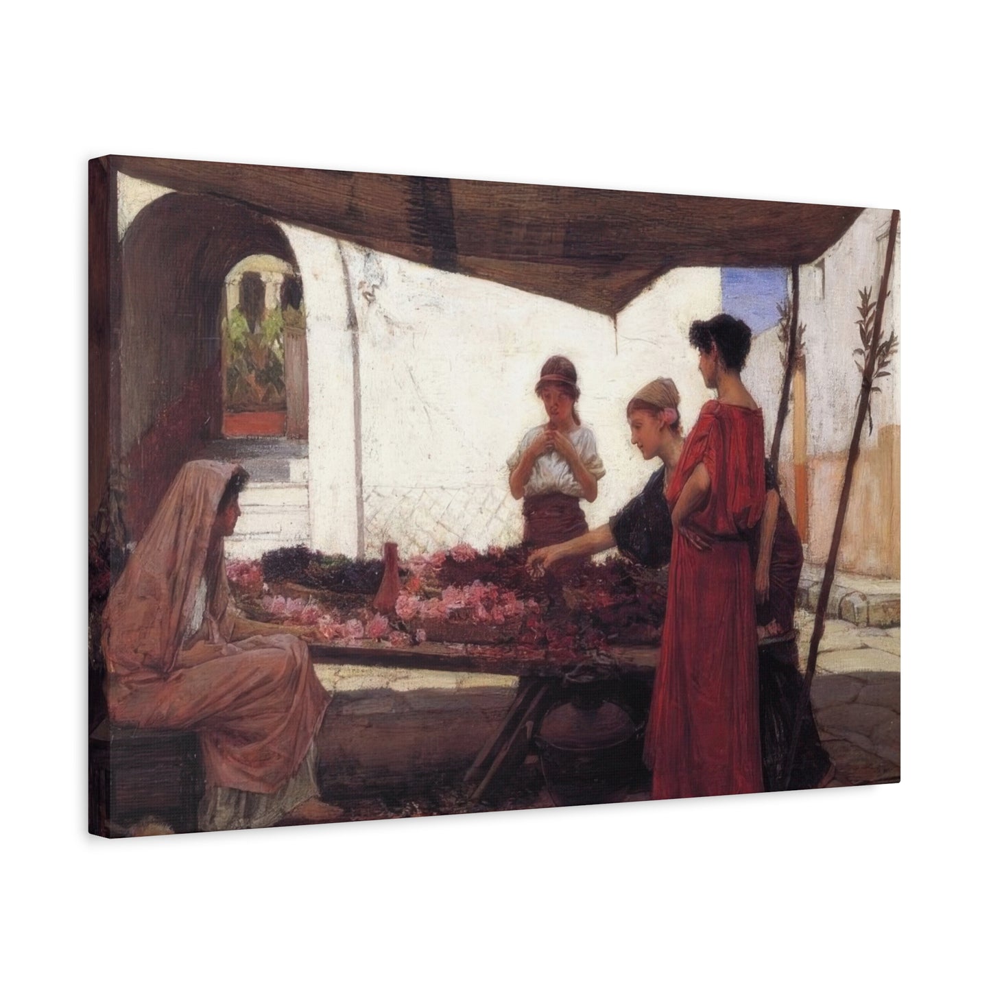 John William A Flower Stall Wall Art & Canvas Prints