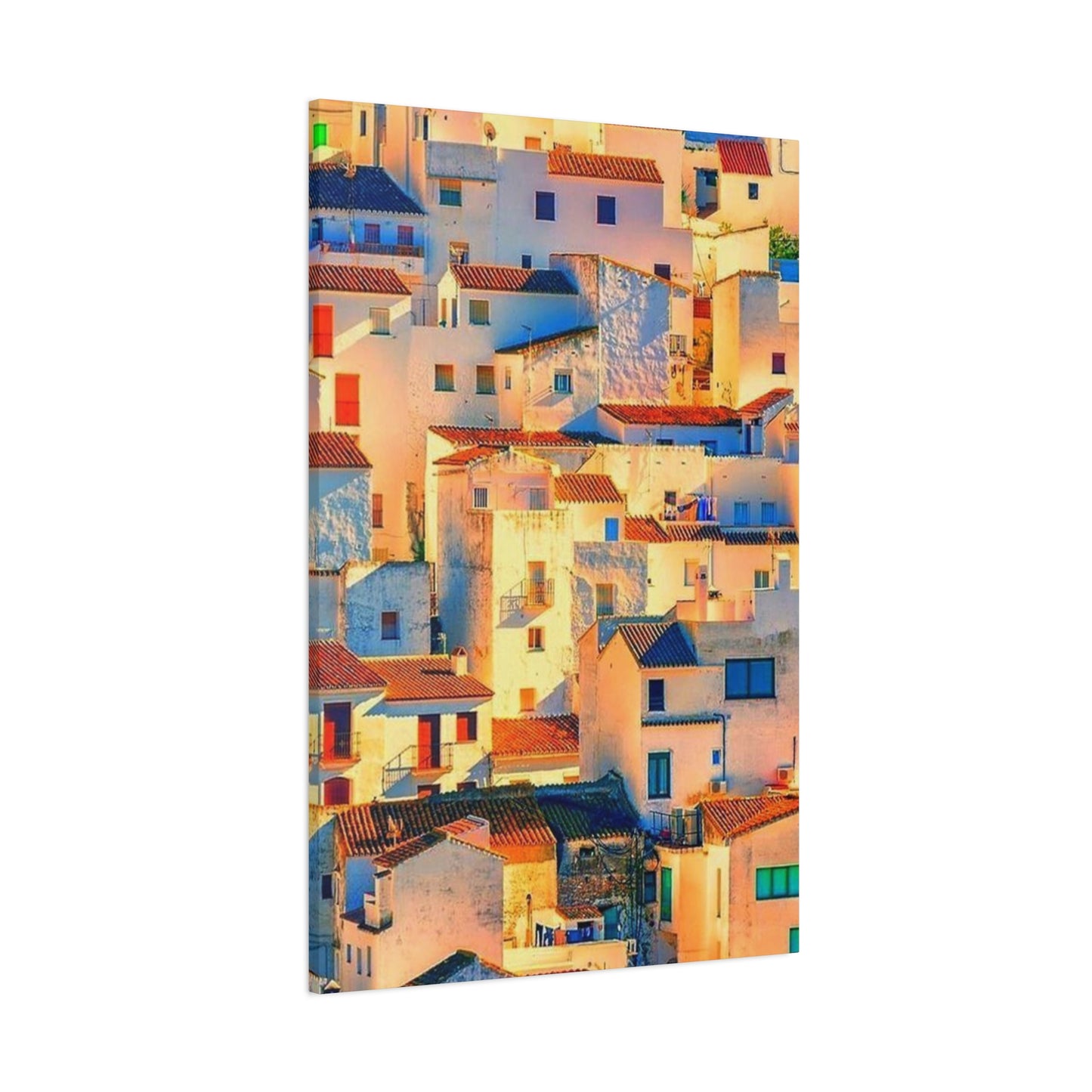 Sunlight On Houses Of Spain Wall Art & Canvas Prints