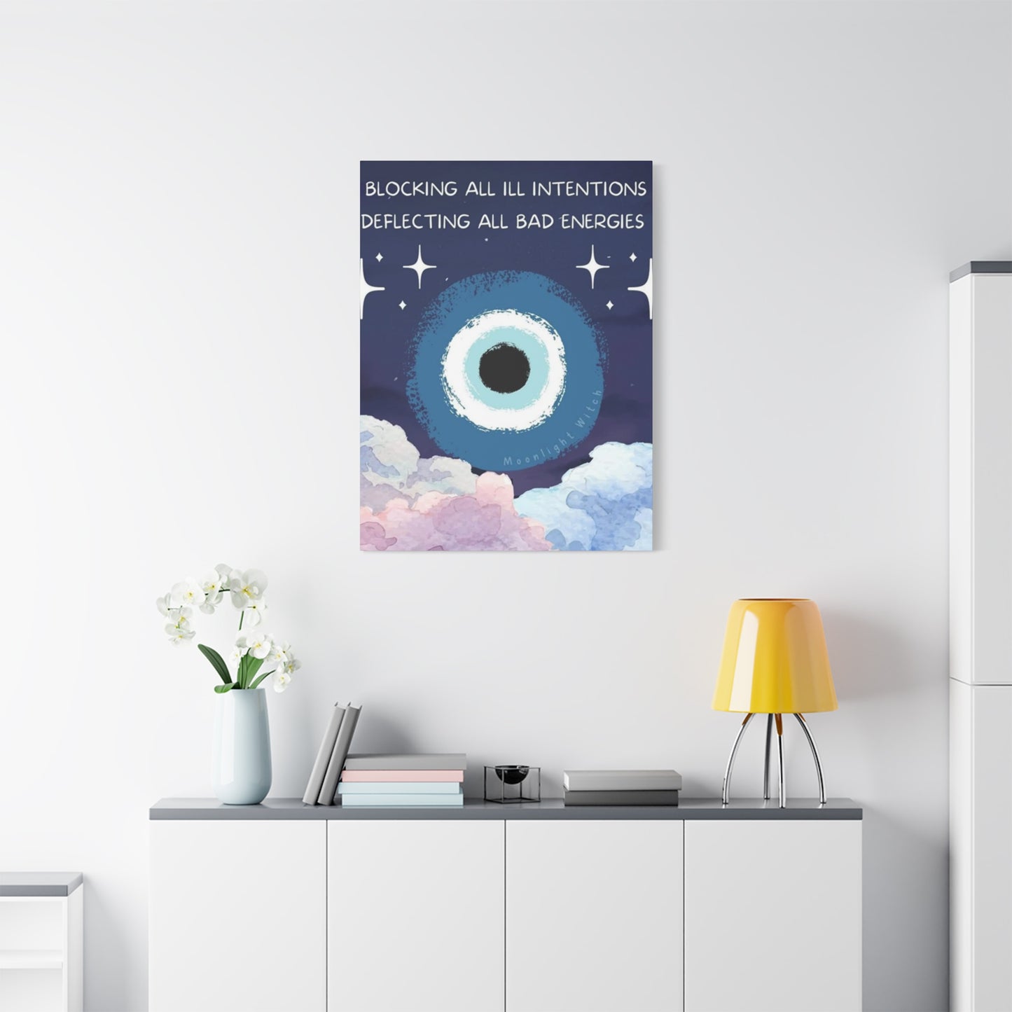 Blocking All Bad Vibes Poster Wall Art & Canvas Prints