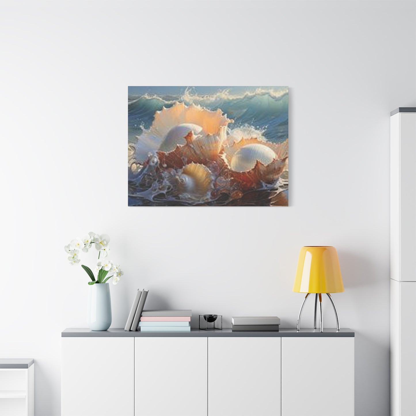 Shells At Sea Shore Wall Art & Canvas Prints