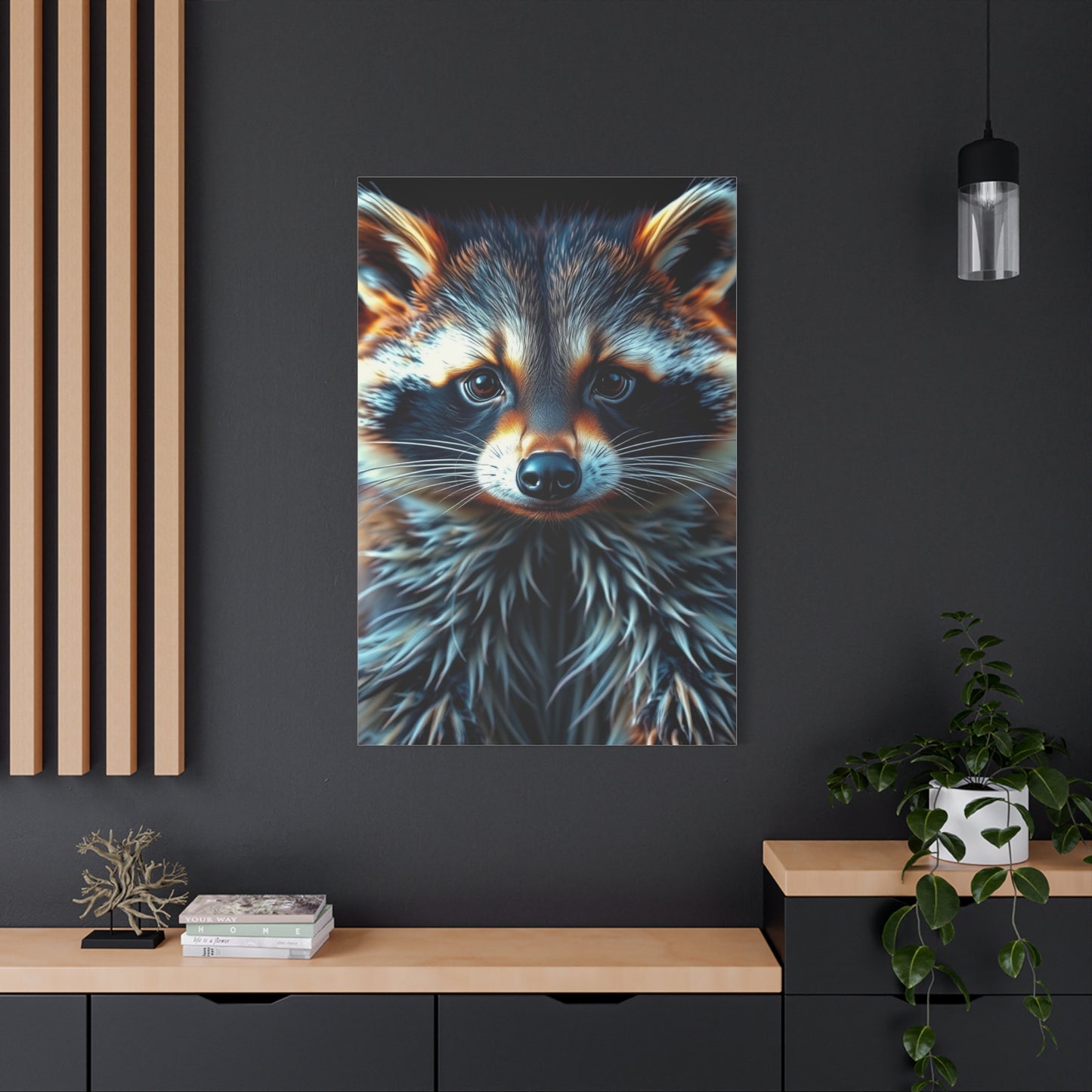 Vision Raccoon Art Art Wall Art & Canvas Print