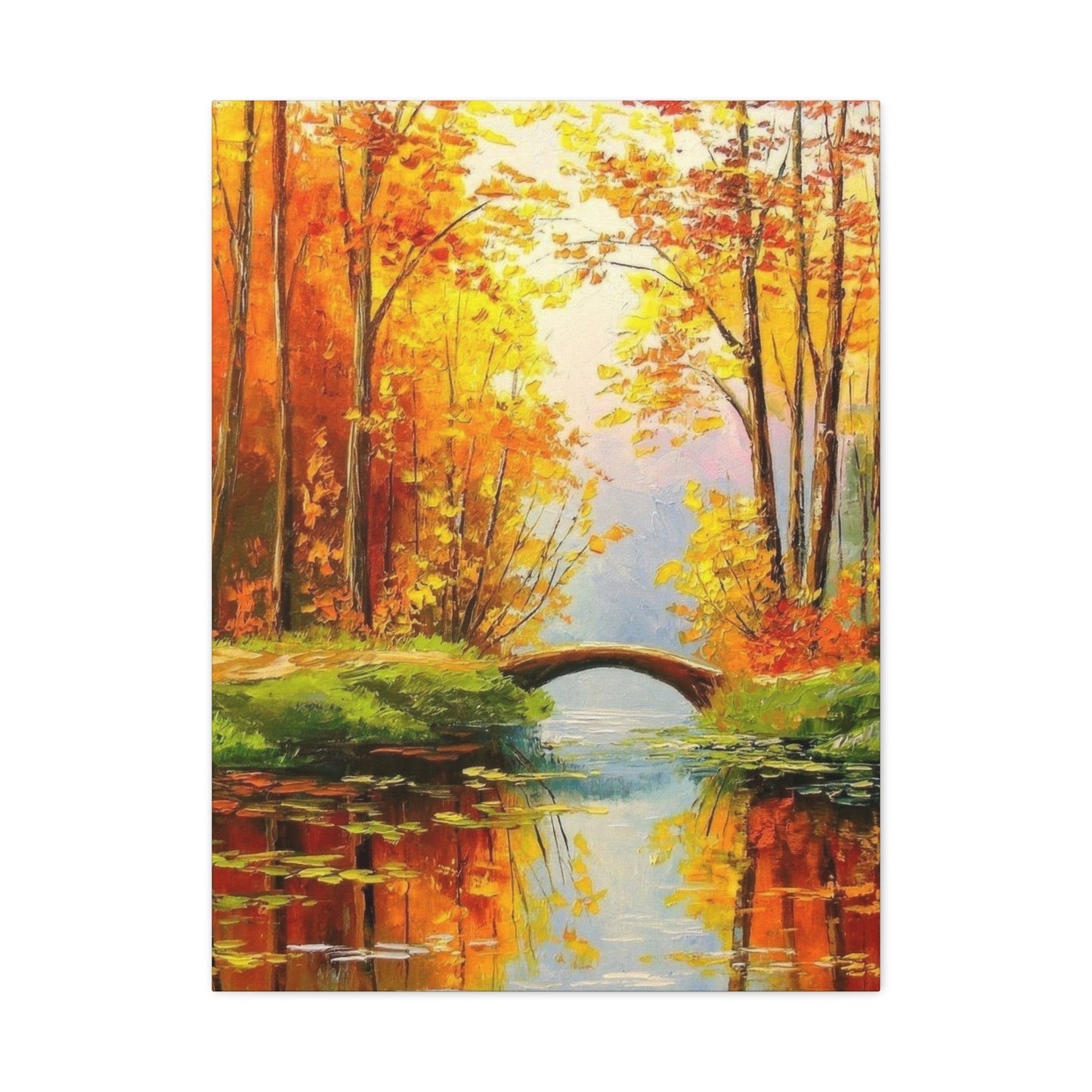 Wooden Bridge In Forest Wall Art & Canvas Prints