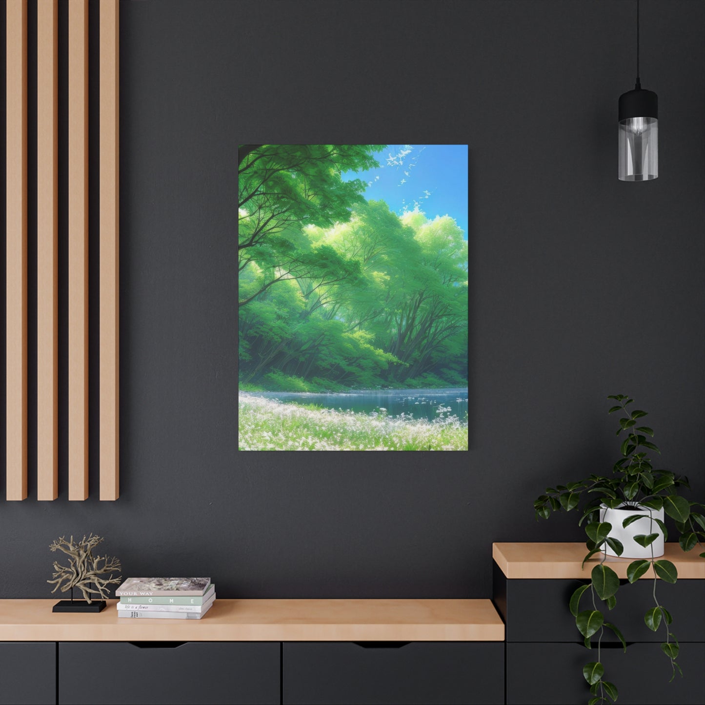 White Flowers Forest Wall Art & Canvas Prints