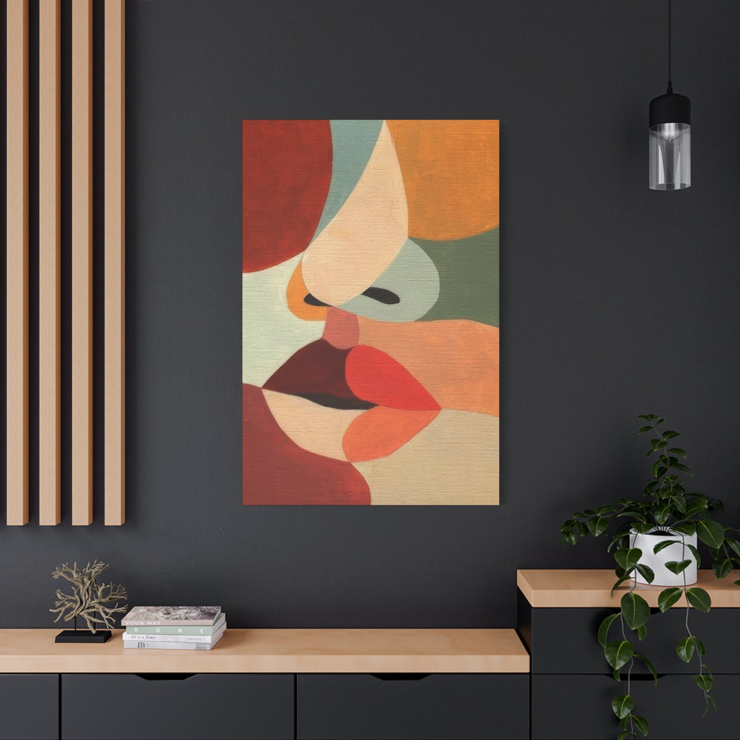 Face Colorful Shapes Wall Art & Canvas Prints