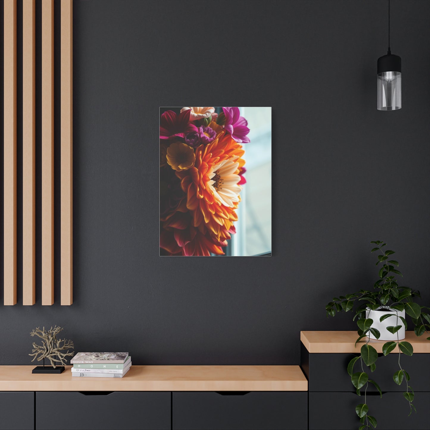 Petal Symphony Portrait Wall Art & Canvas Print