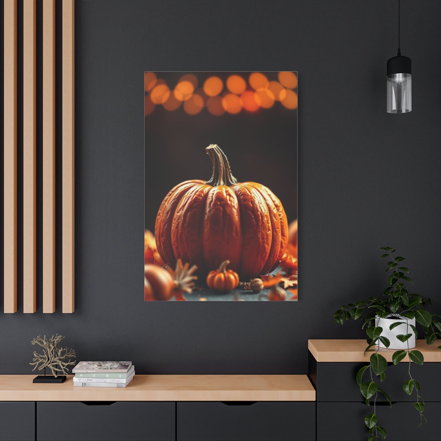 Golden Ember Tableau wall art & canvas print