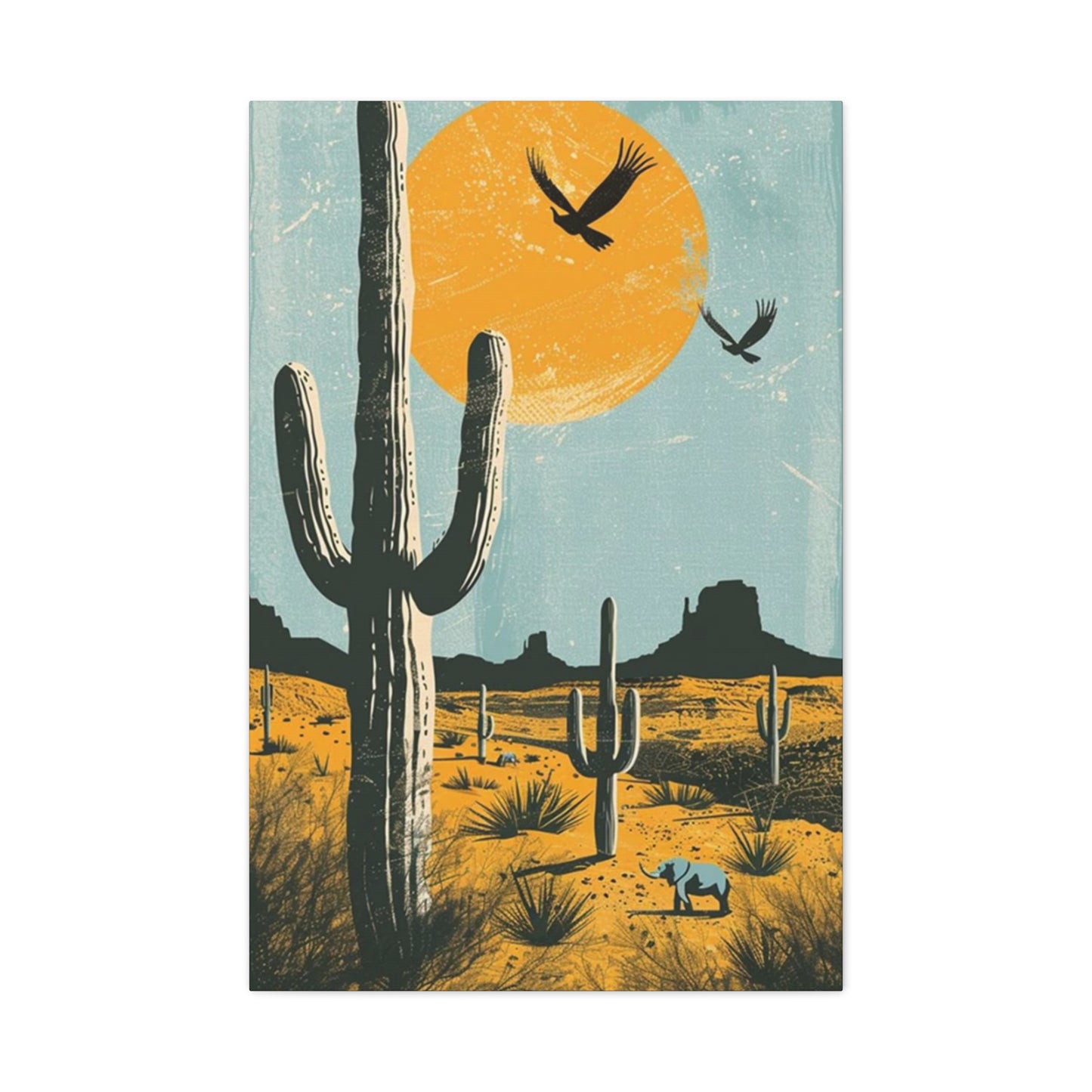 Huge Cactus In Arizona Wall Art & Canvas Prints