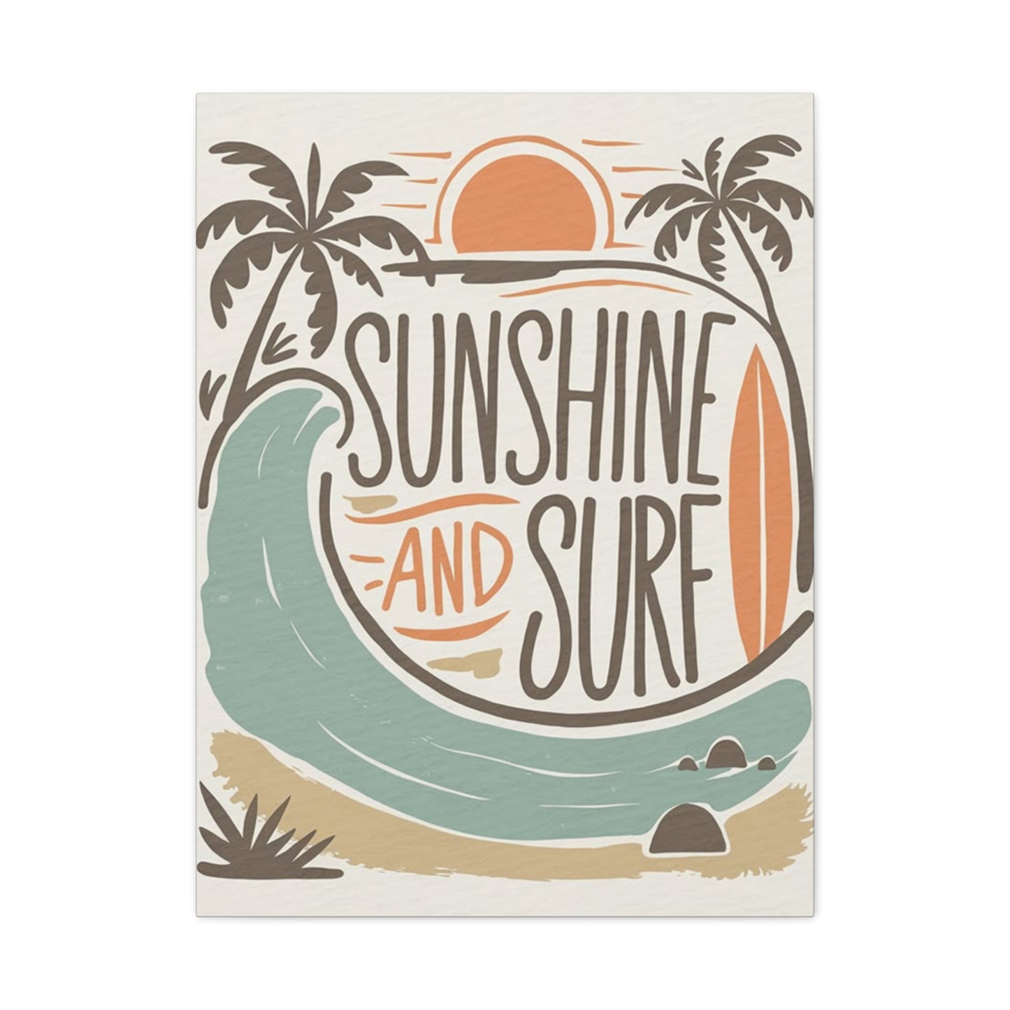 Sunshine And Surf Painting Wall Art & Canvas Prints