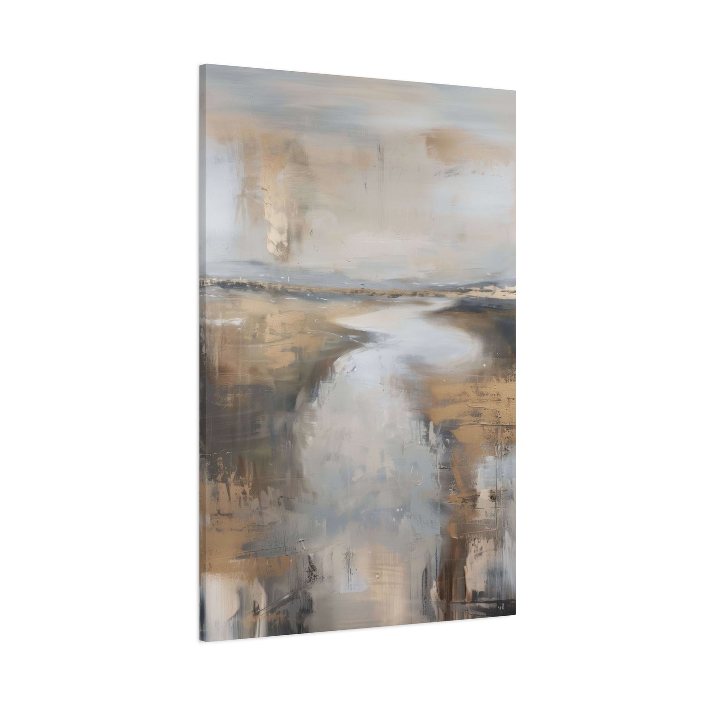Golden Riverbank Earthy Wall Art & Canvas Prints
