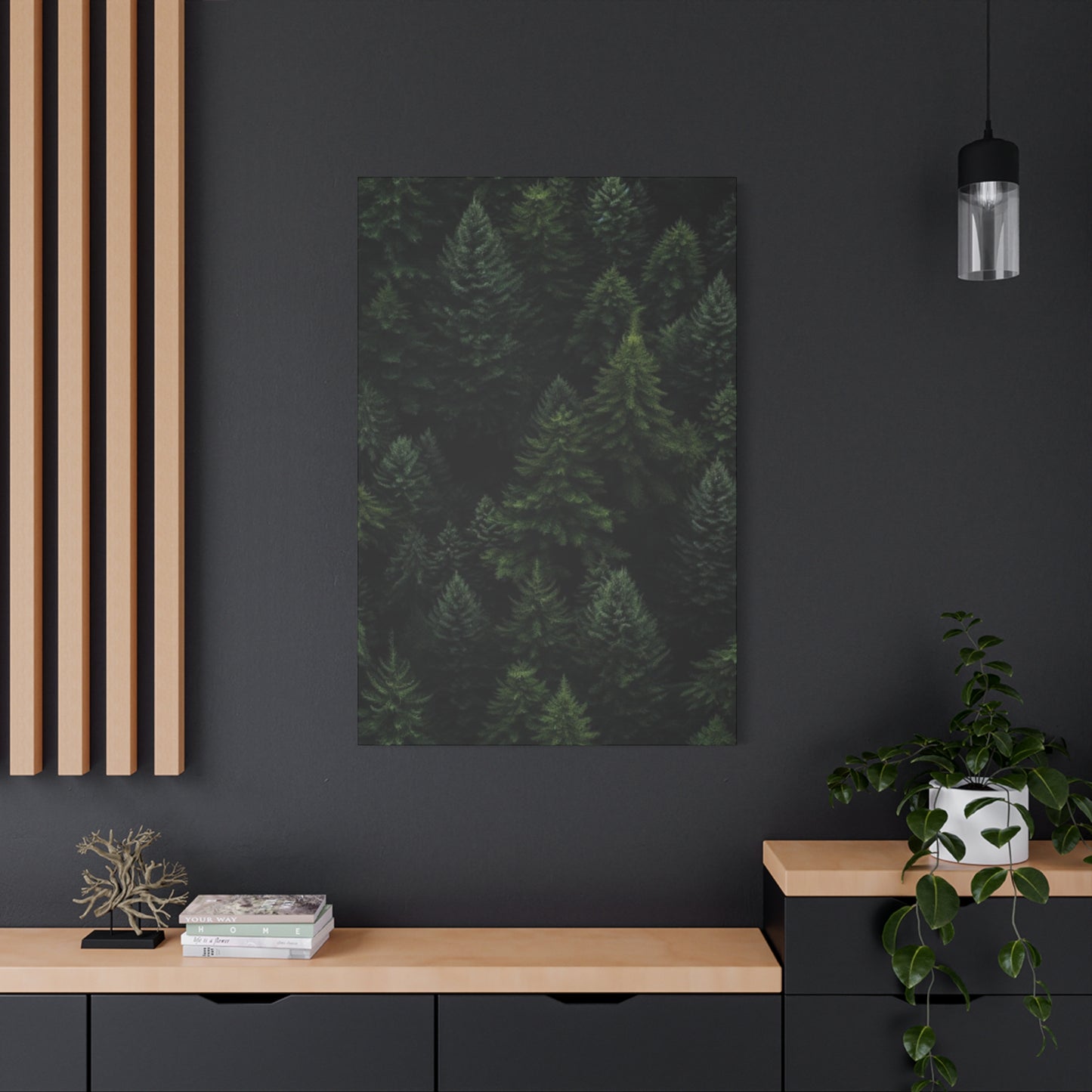 Tropical Pine Tree Forest Wall Art & Canvas Prints