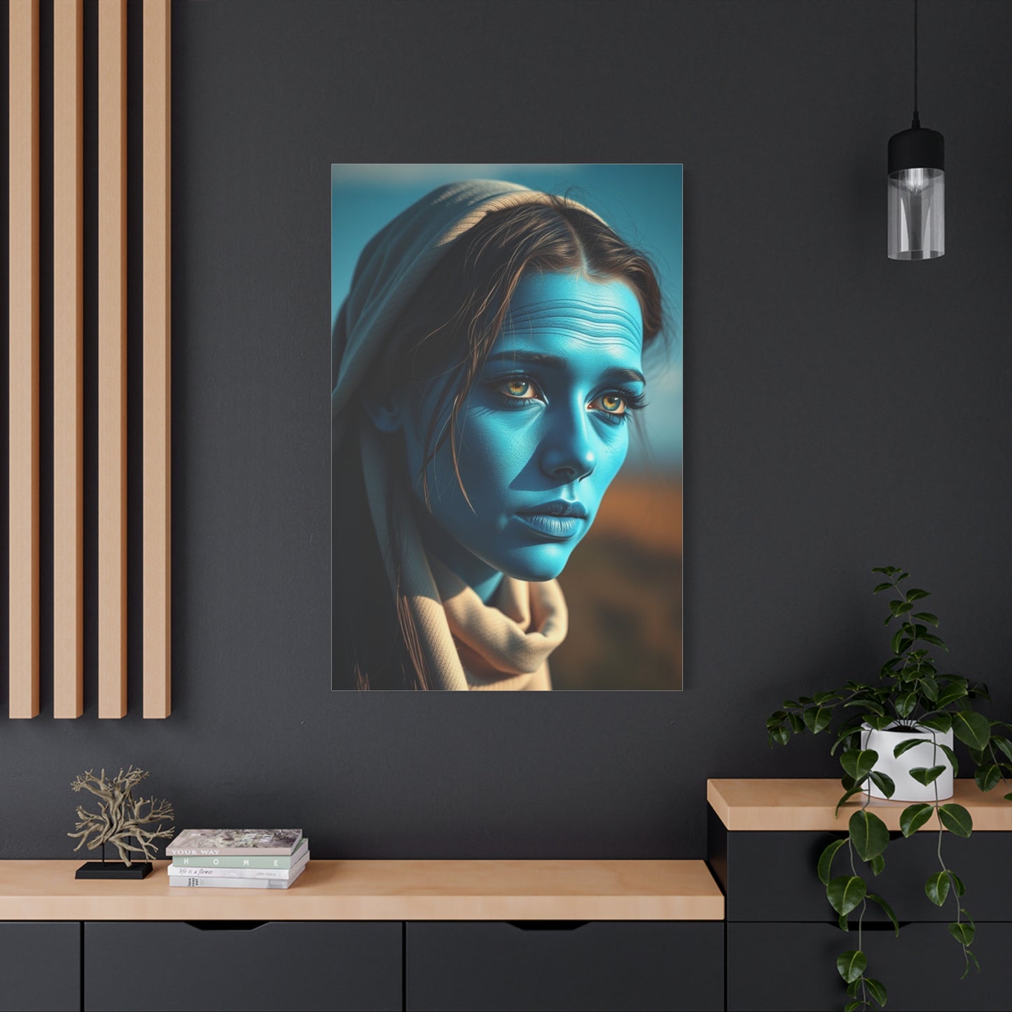 Celestial Azure Gallery Wall Art & Canvas Print