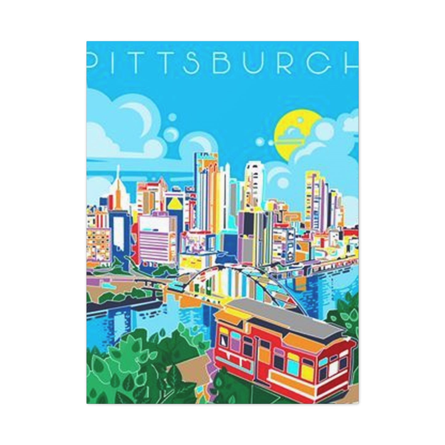 Pittsburgh Graffiti Poster Wall Art & Canvas Prints