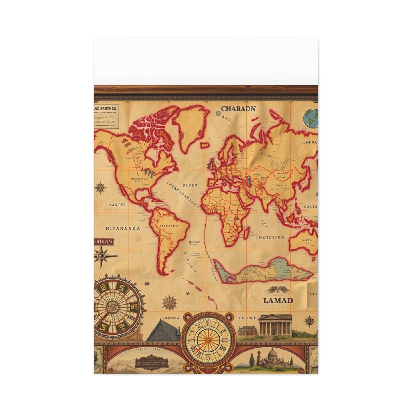 Supreme Art Collection Antique Maps Wall Art & Canvas Print