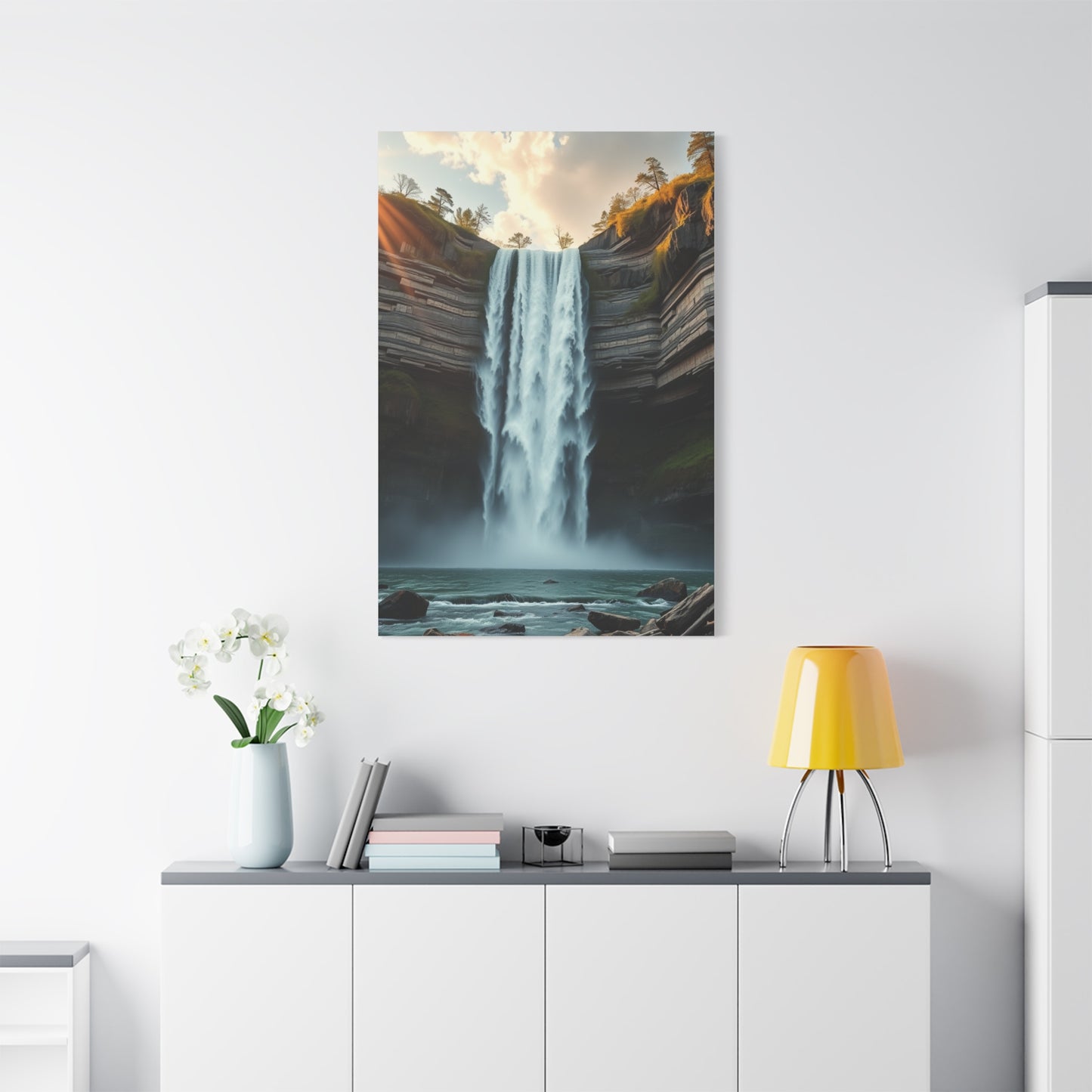 Pristine Cascade Tapestry Wall Art & Canvas Print