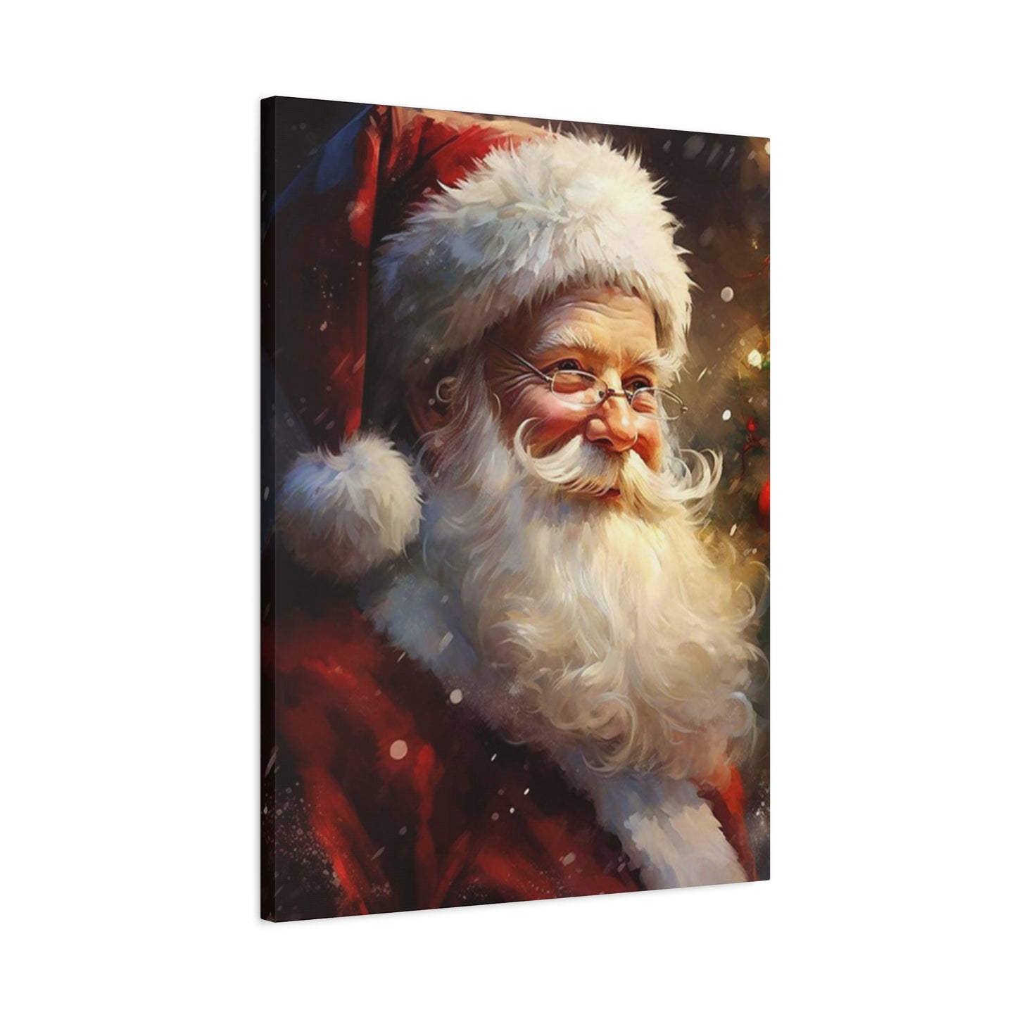 Happy Santa Claus Painting Wall Art & Canvas Prints