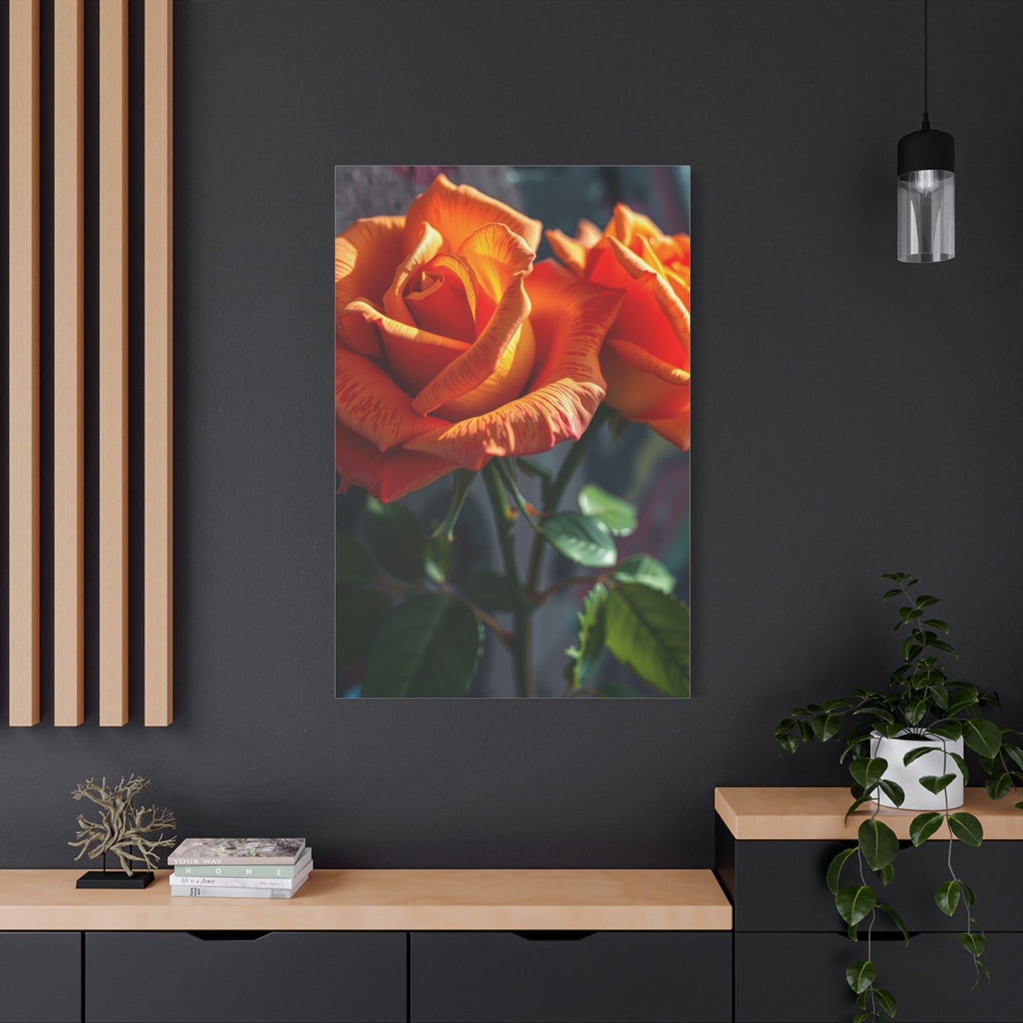 Graffiti Roses Art Premium Canvas 17 Wall Art & Canvas Print
