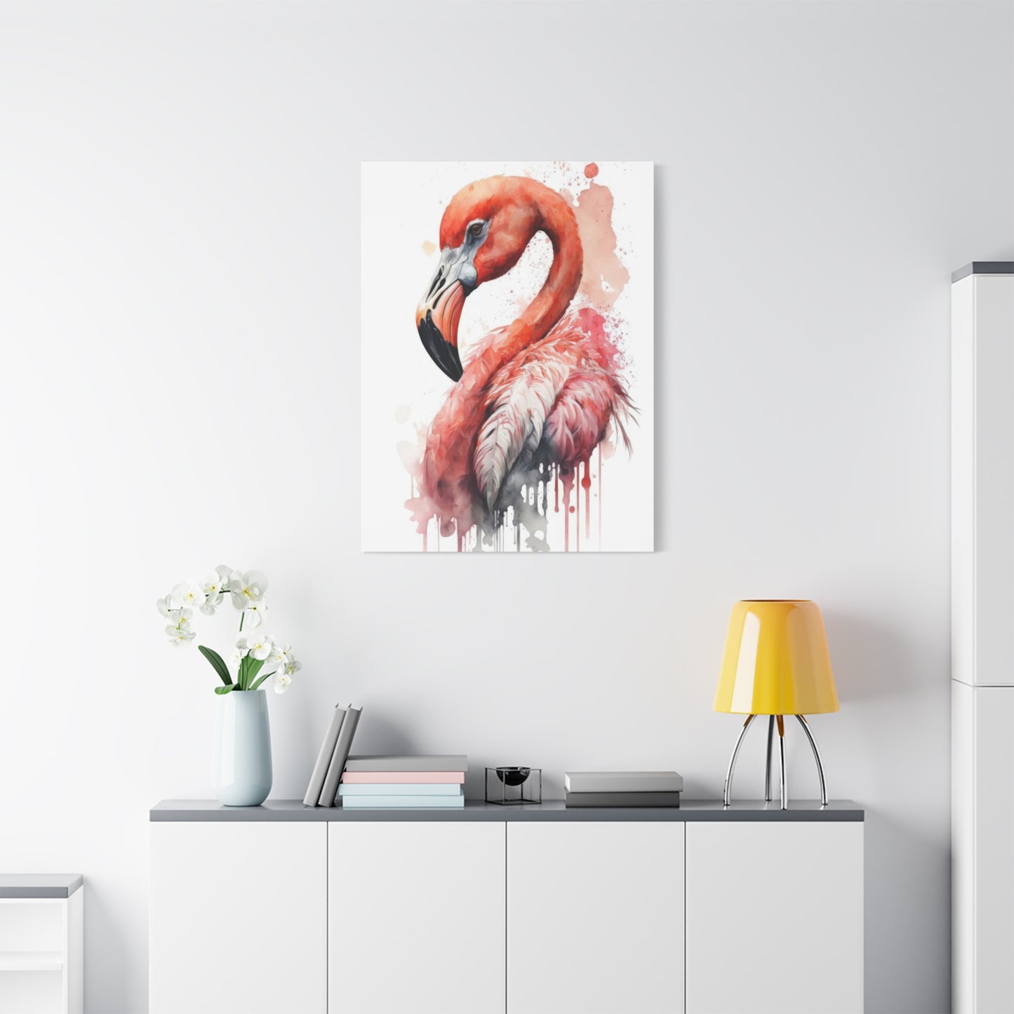 Flaming Pink Paintflow Wall Art & Canvas Prints