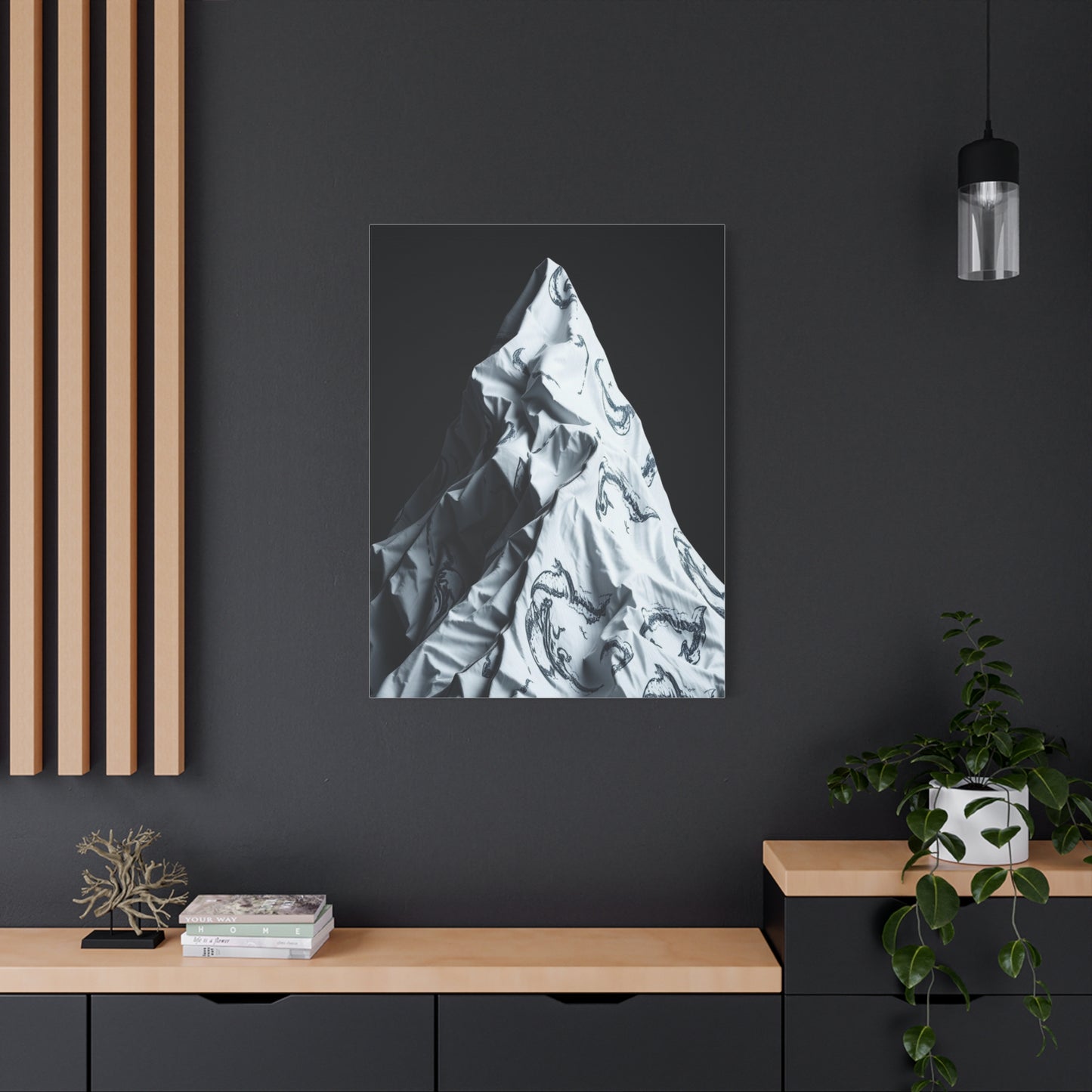 Gray & White Art Canvas Art 7 Wall Art & Canvas Print