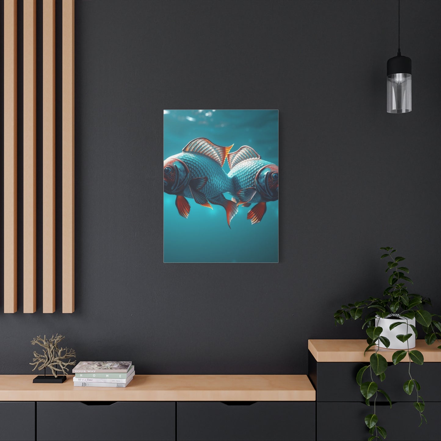 Mystical Pisces Serenade wall art & canvas print