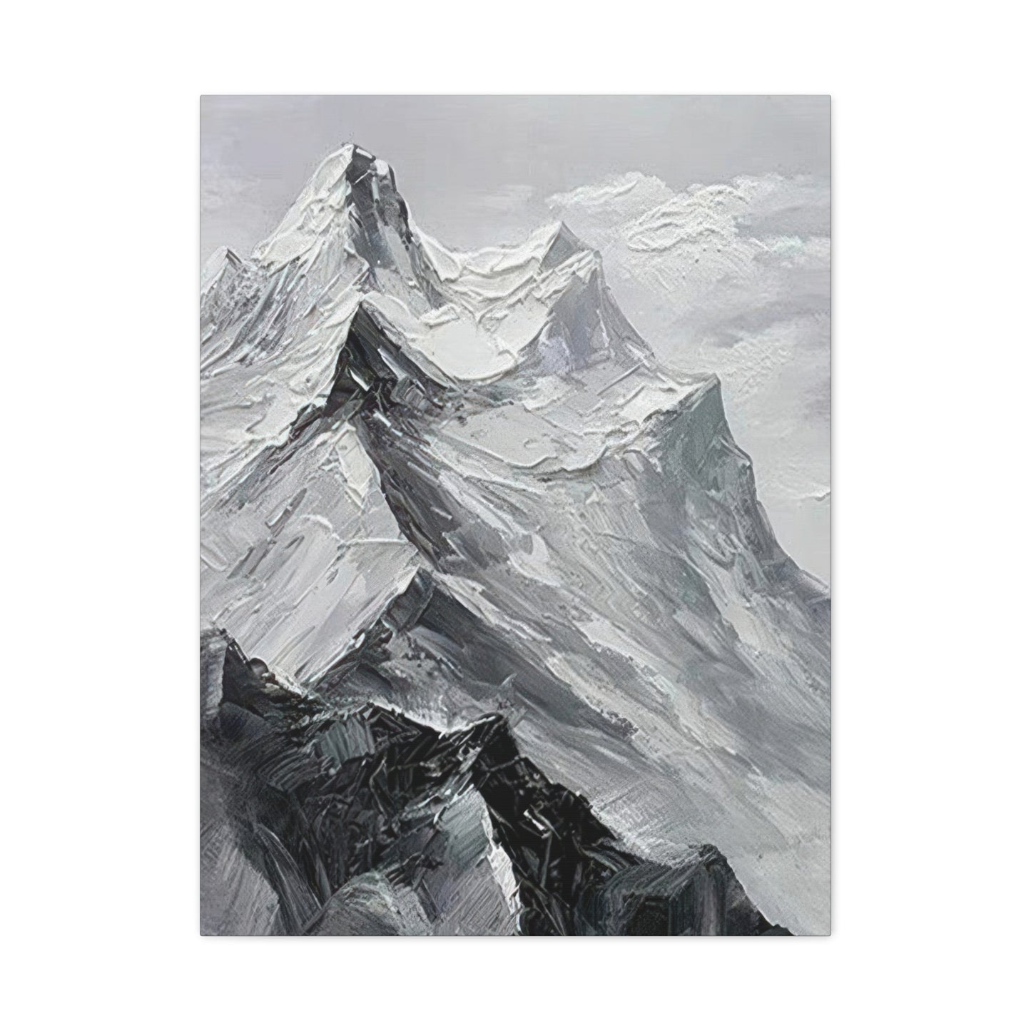 High Mountains Grey Wall Art & Canvas Prints
