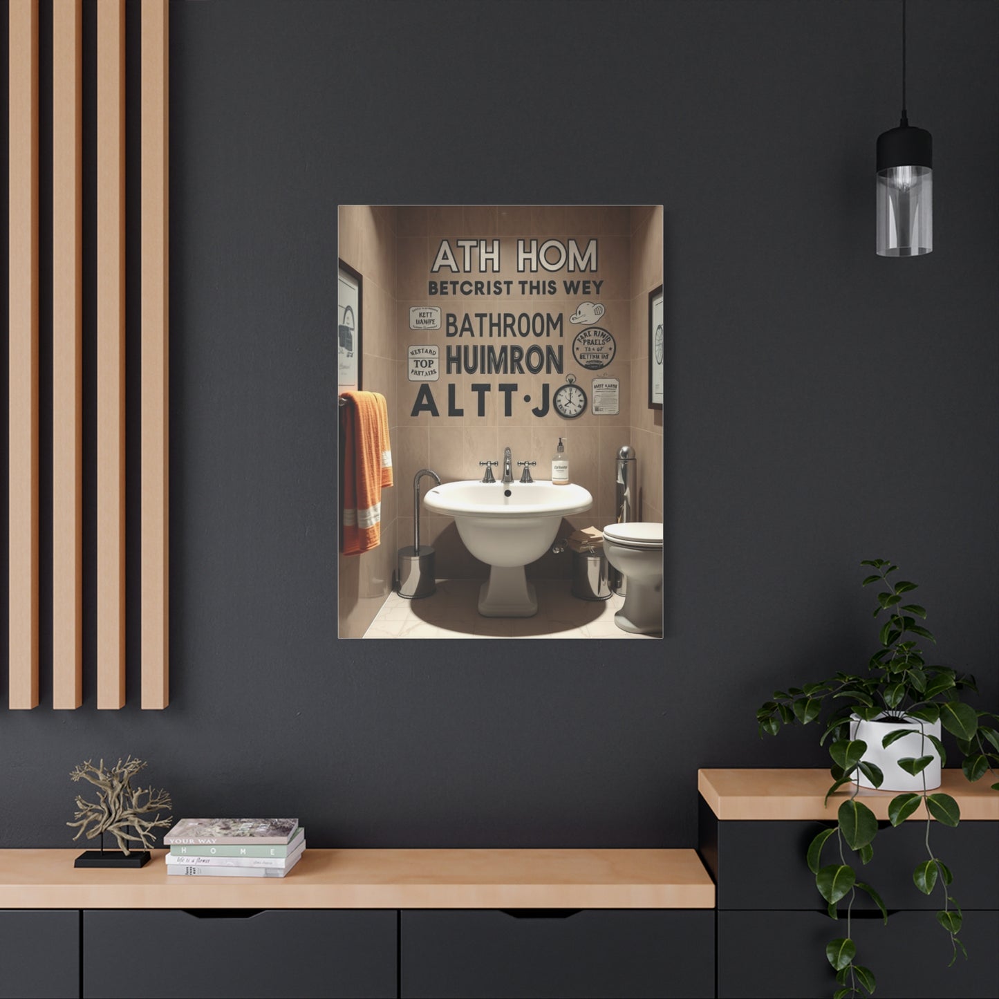 Supreme Bathroom Humor Art Collection Wall Art & Canvas Print
