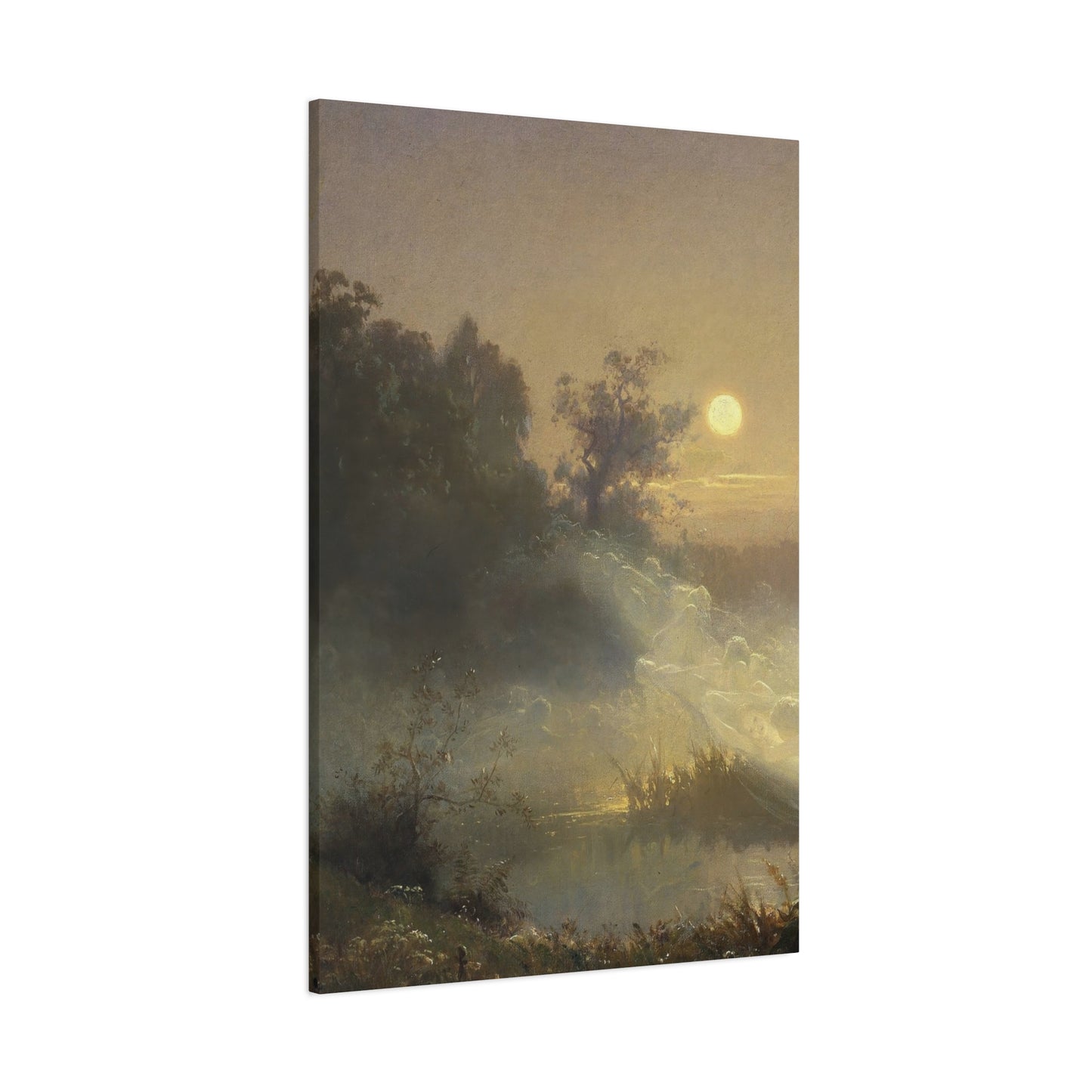 Dark Foggy Moonlit Wall Art & Canvas Prints