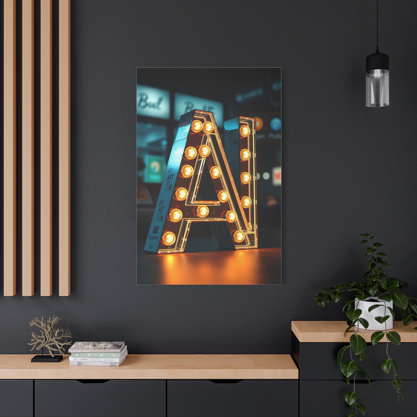 Masterpiece A Alphabet & Letter Art Vision Wall Art & Canvas Print