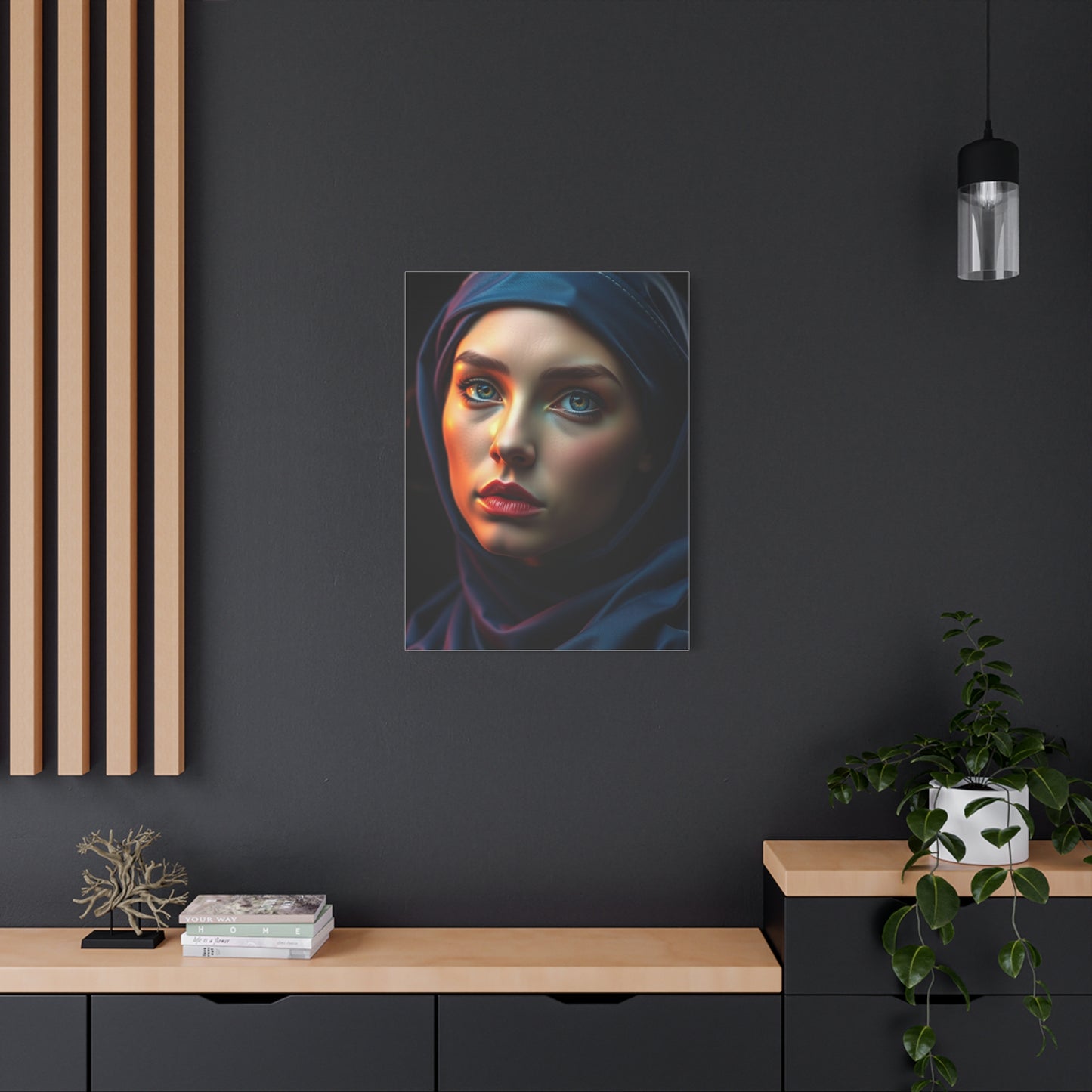 Refined Sienna and Sapphire Wall Art & Canvas Print