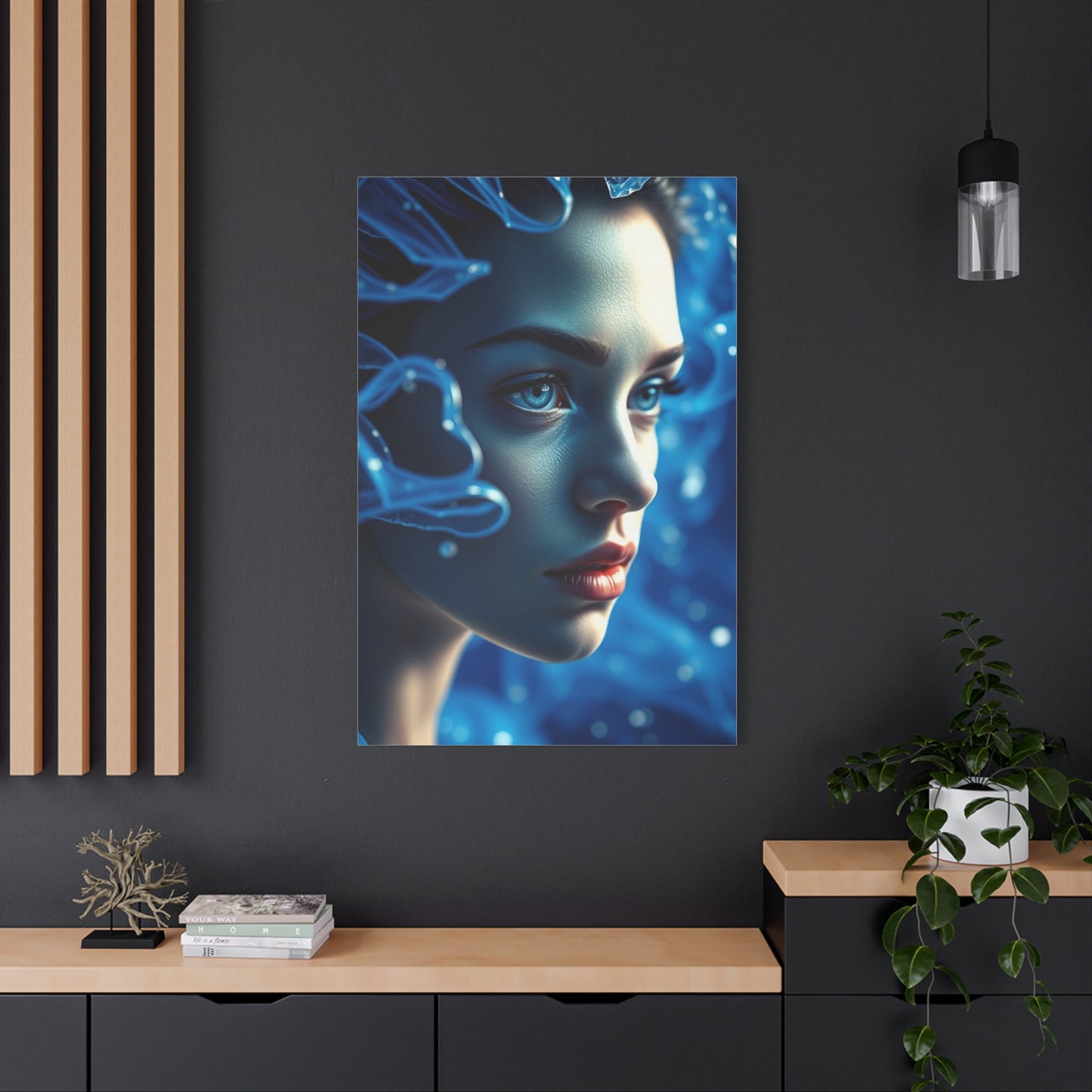 Azure Serenity Canvas Wall Art & Canvas Print