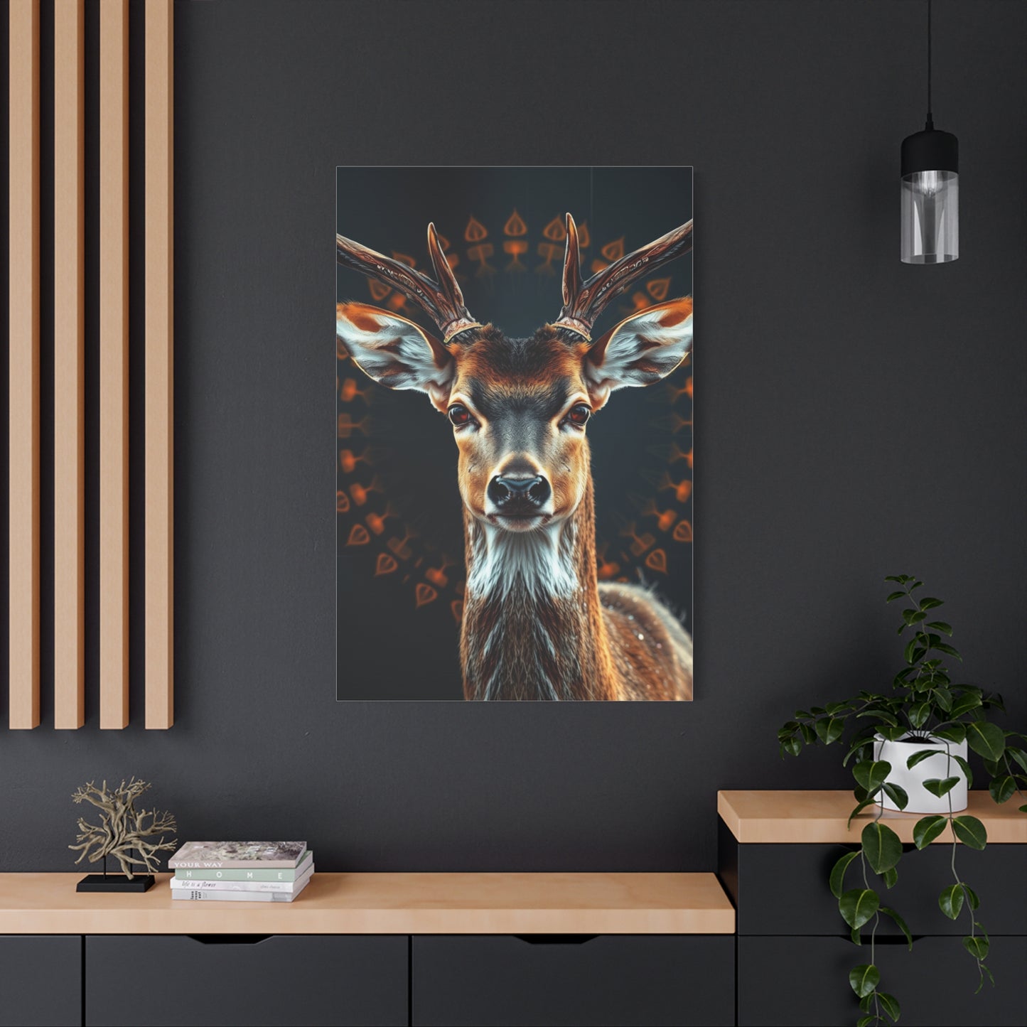 Enchanted Fawn Vignette Wall Art & Canvas Print