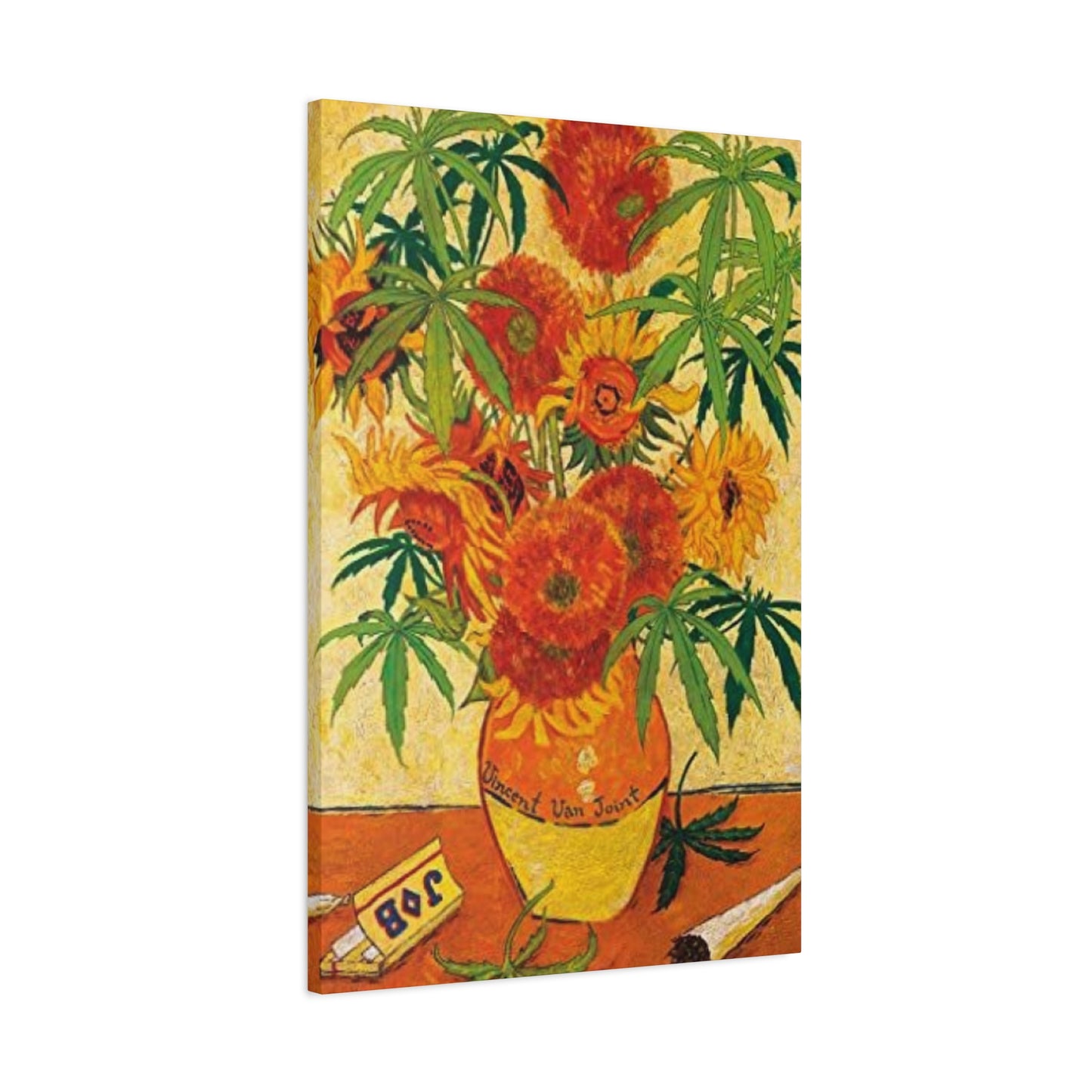 Vase And Joint Marijuana Wall Art & Canvas Prints