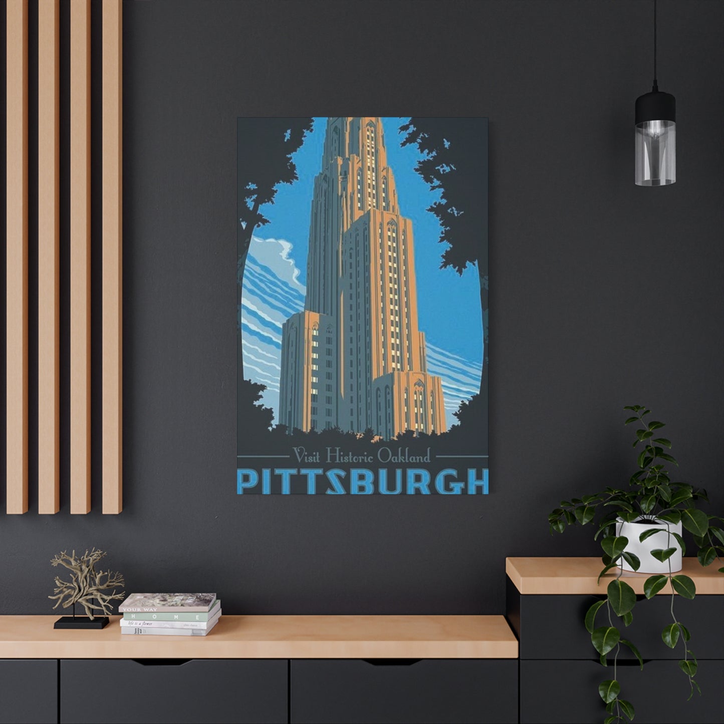 Historic Oakland Pittsburgh Poster Wall Art & Canvas Prints