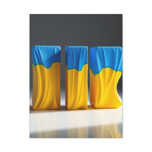 Supreme Art Collection Blue & Yellow Wall Art & Canvas Print