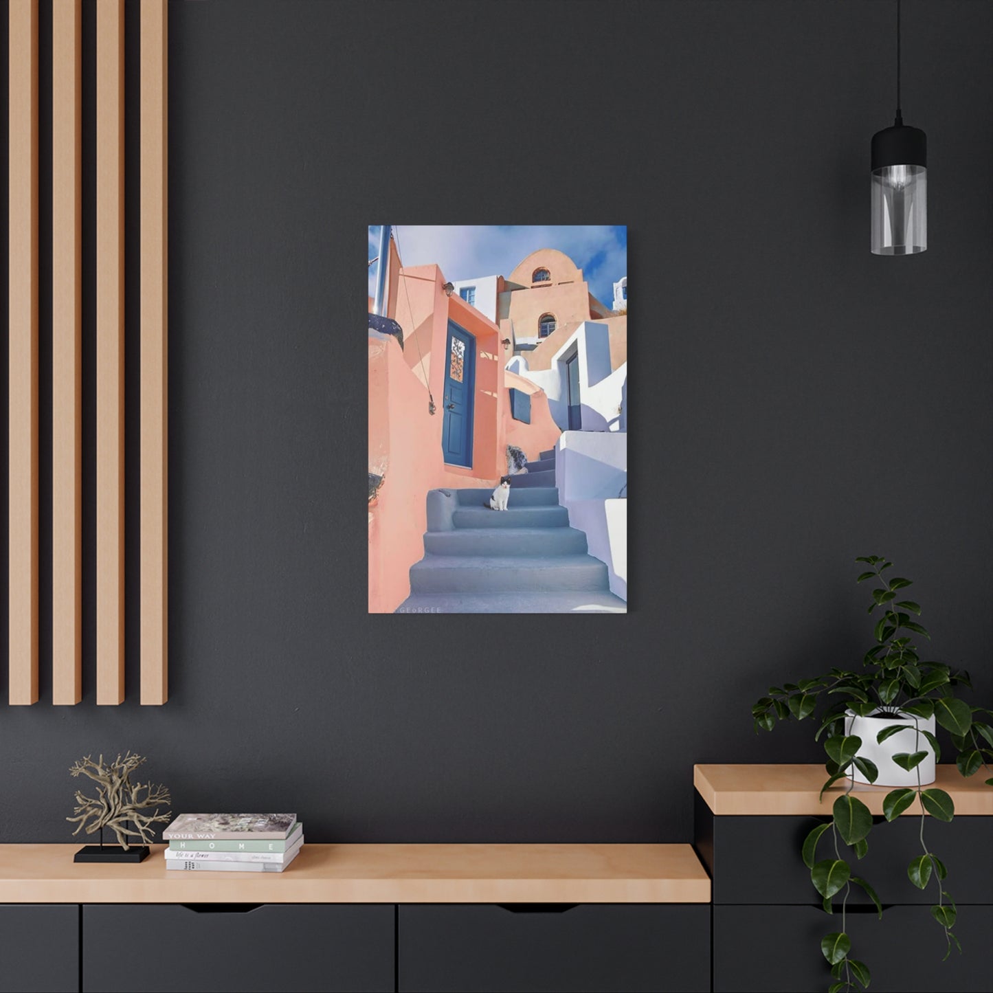 Cat On Street Of Spain Wall Art & Canvas Prints