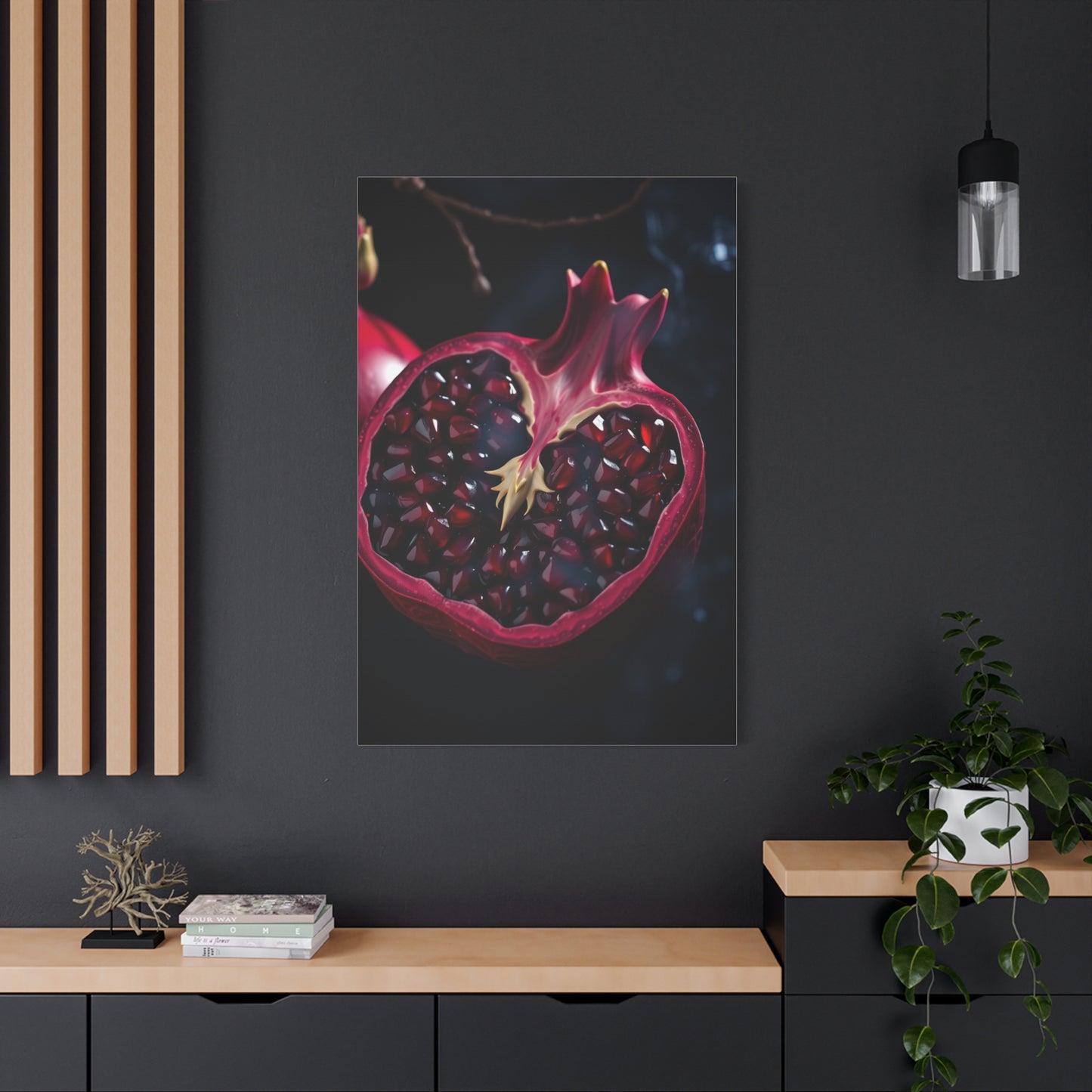 Pomegranate Noir Wall Art Refined Canvas Wall Art & Canvas Print