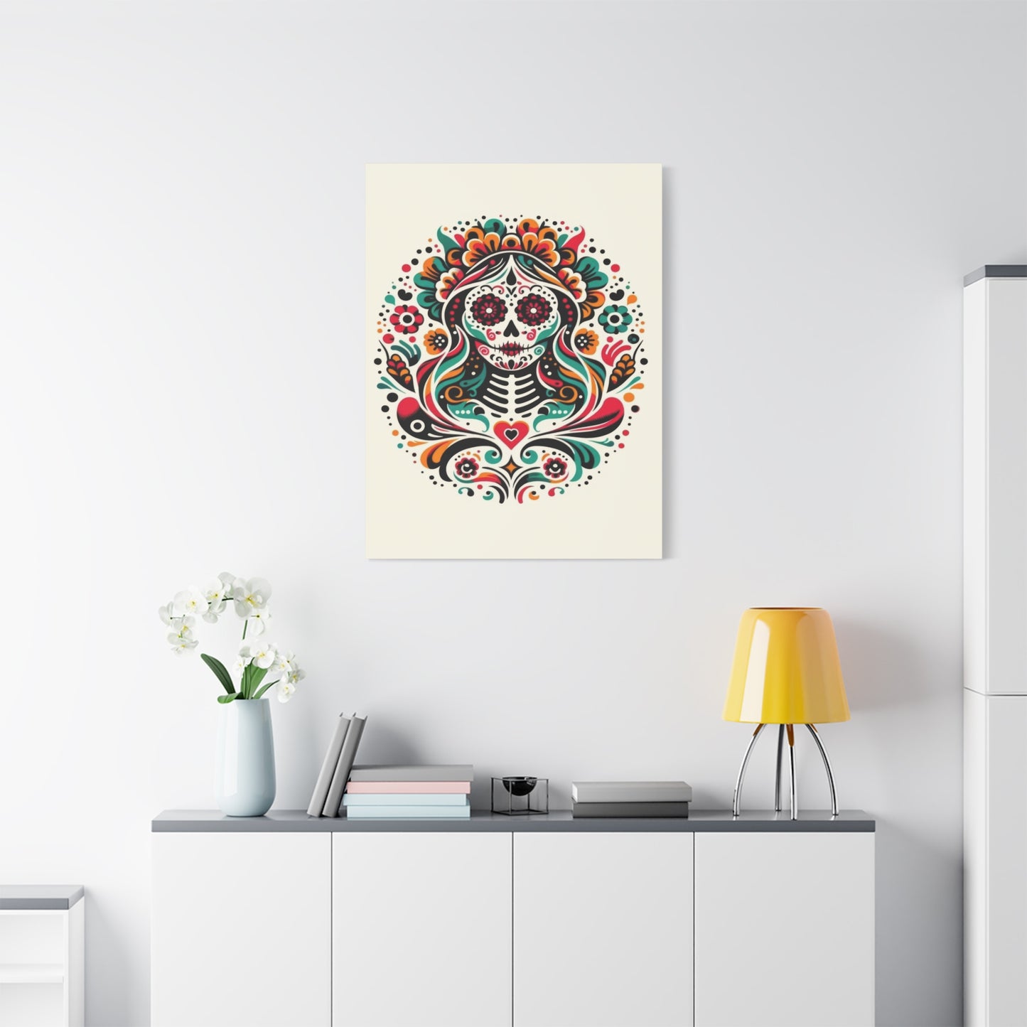 Calavera Kaleidoscope Wall Art & Canvas Prints