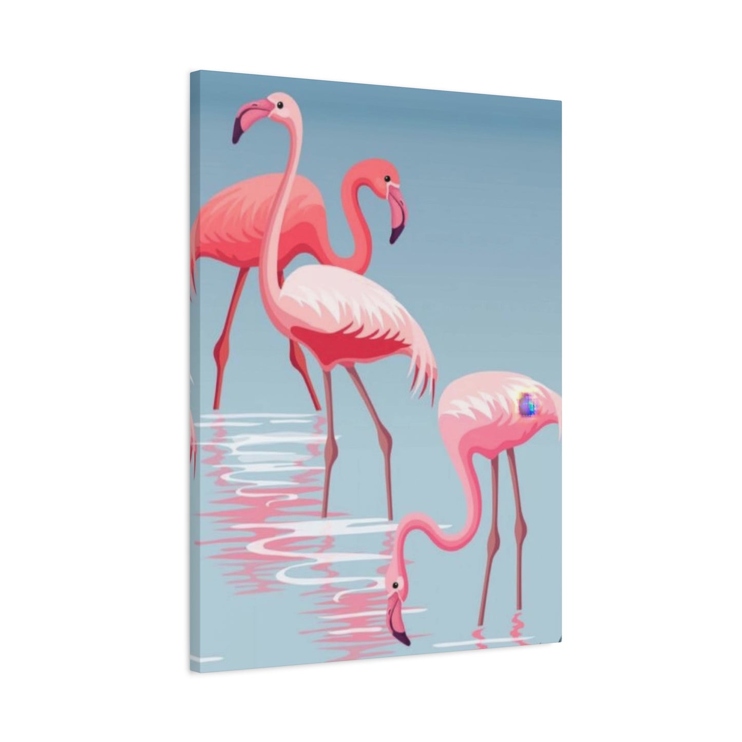 Flamingo Flock In Water 2 Wall Art & Canvas Prints