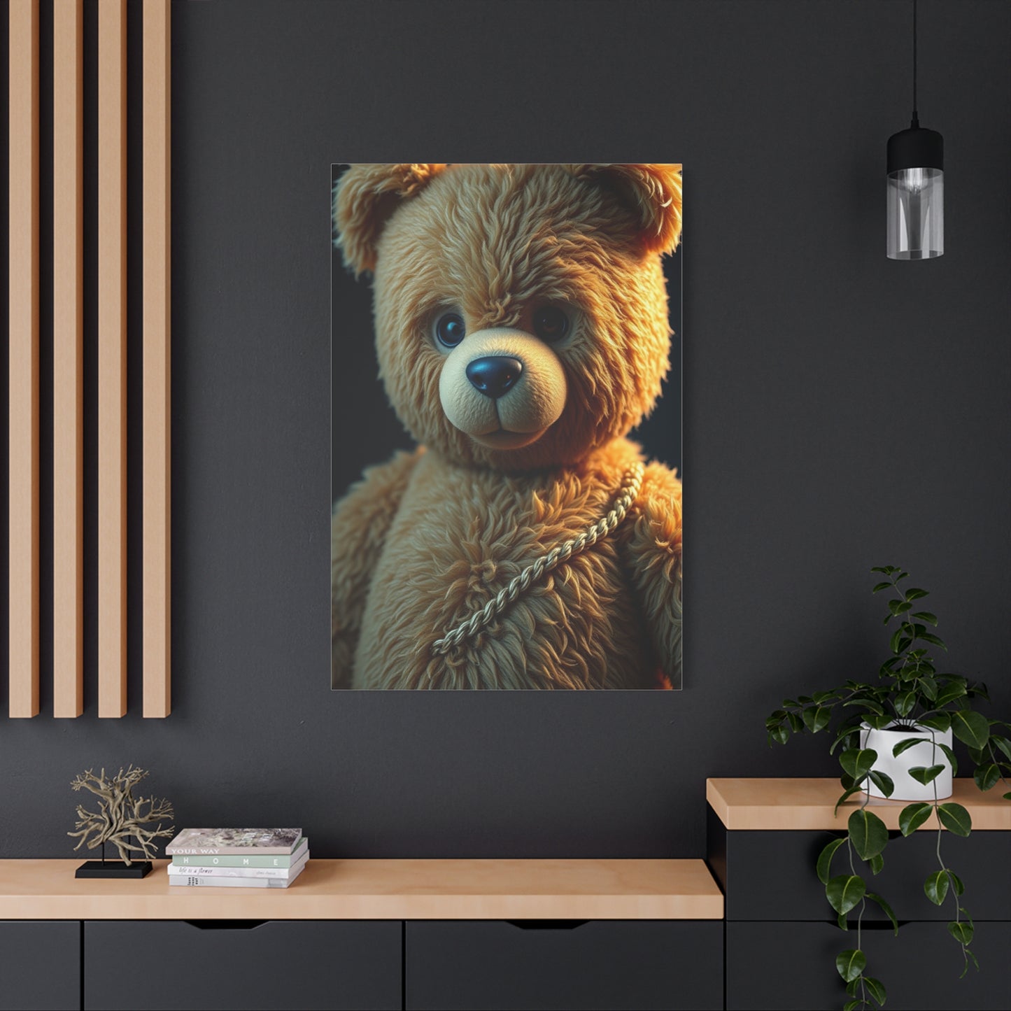 Luxe Teddy Aesthetic Canvas Wall Art & Canvas Print