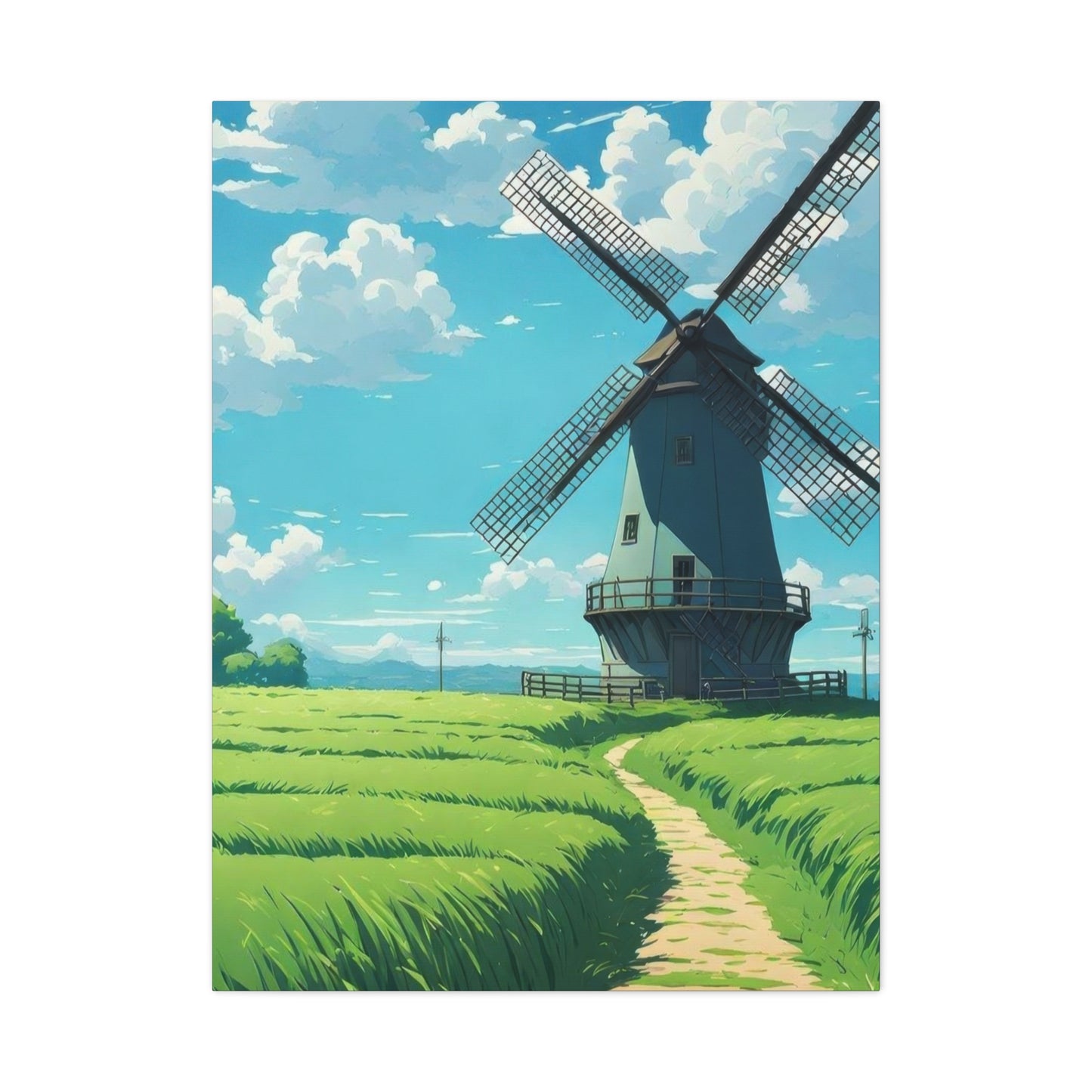 Greenfield Windmill Countryside Wall Art & Canvas Prints
