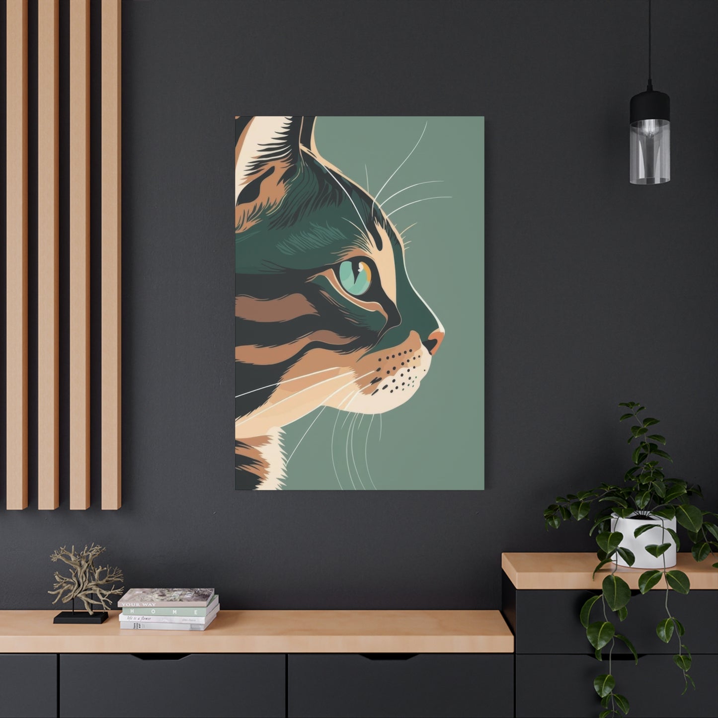 Cat Face Closeup Deco Wall Art & Canvas Prints