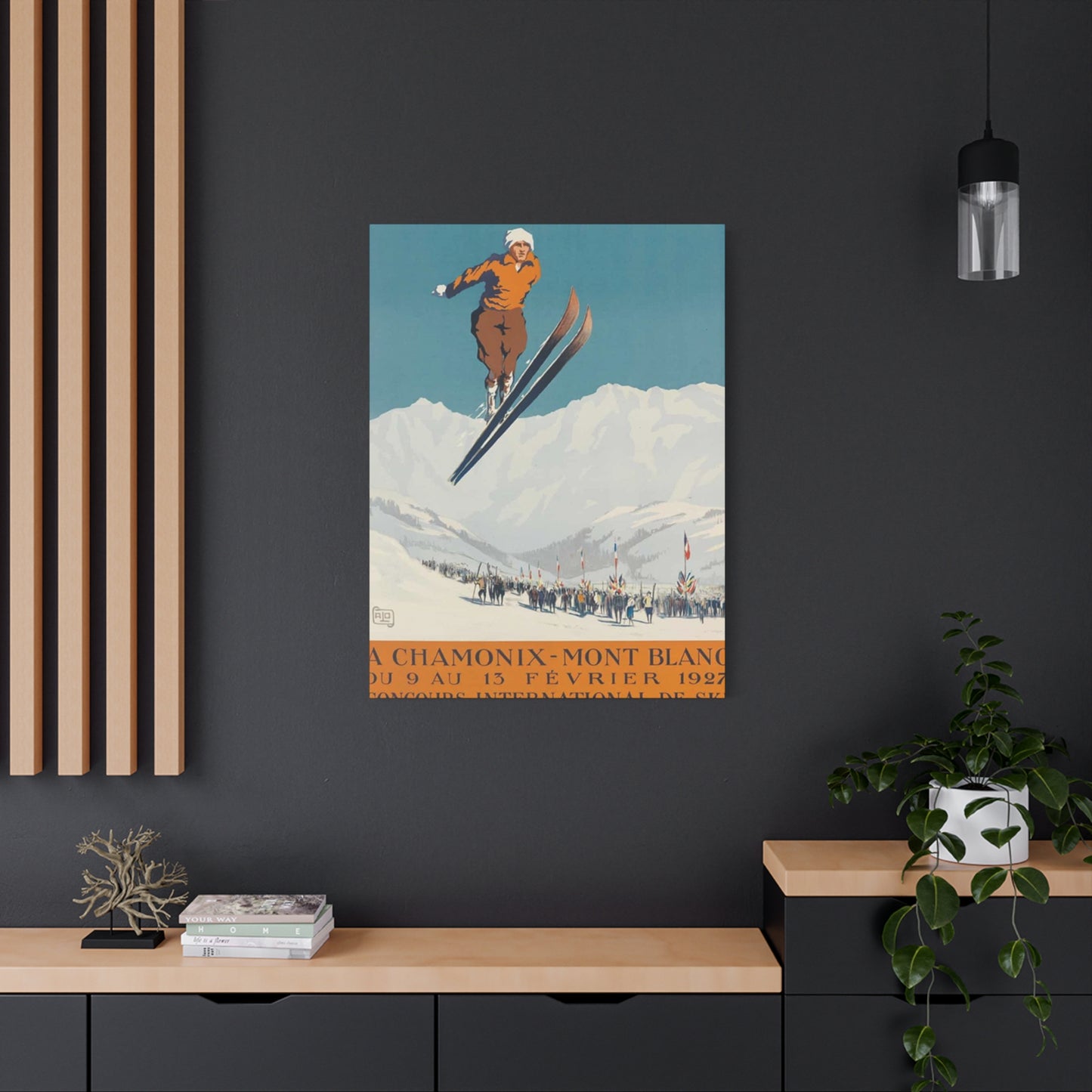 Skiing Competition Poster Wall Art & Canvas Prints